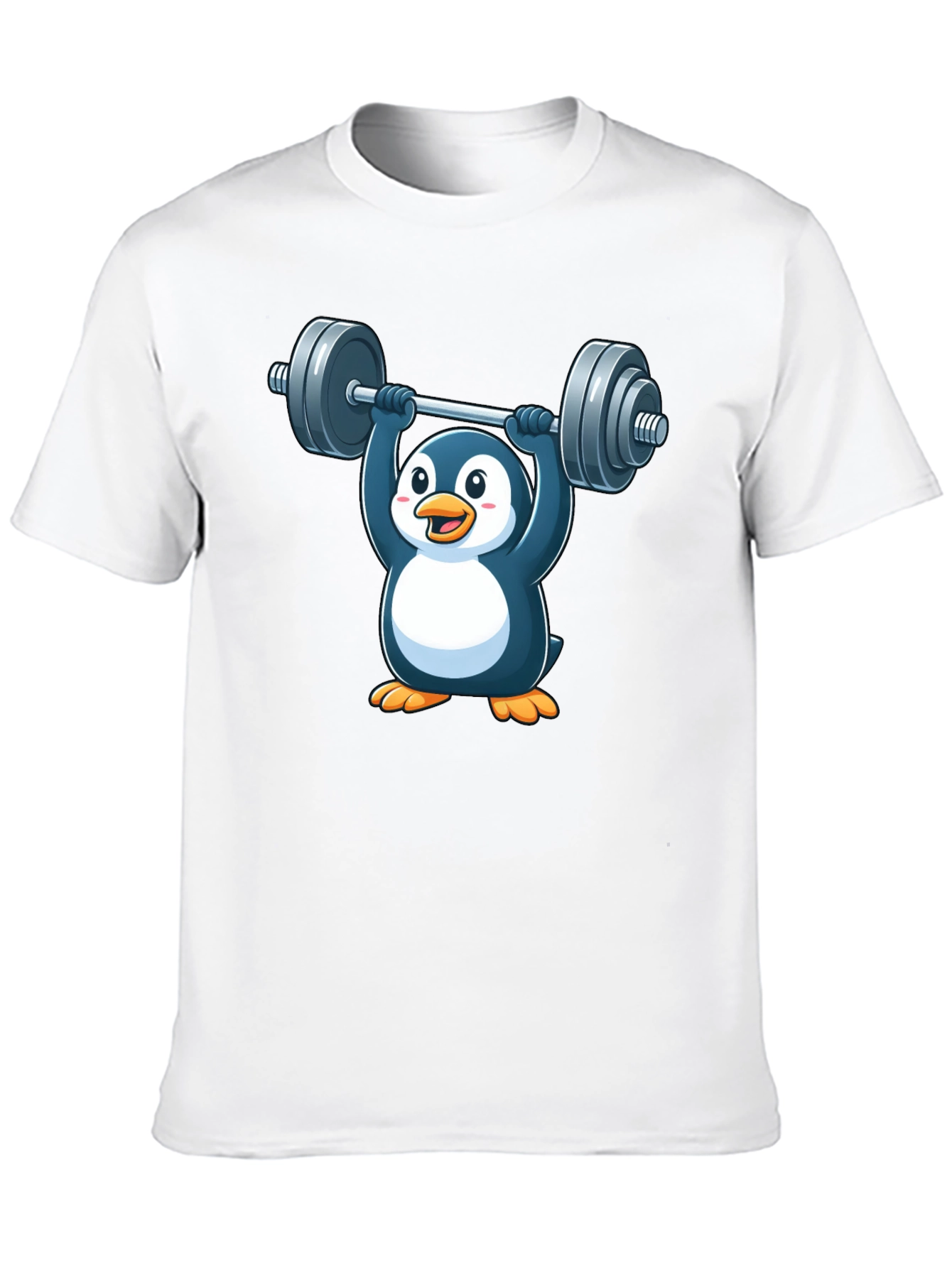 Penguin Powerlifting T-Shirt - Black Cotton Tee