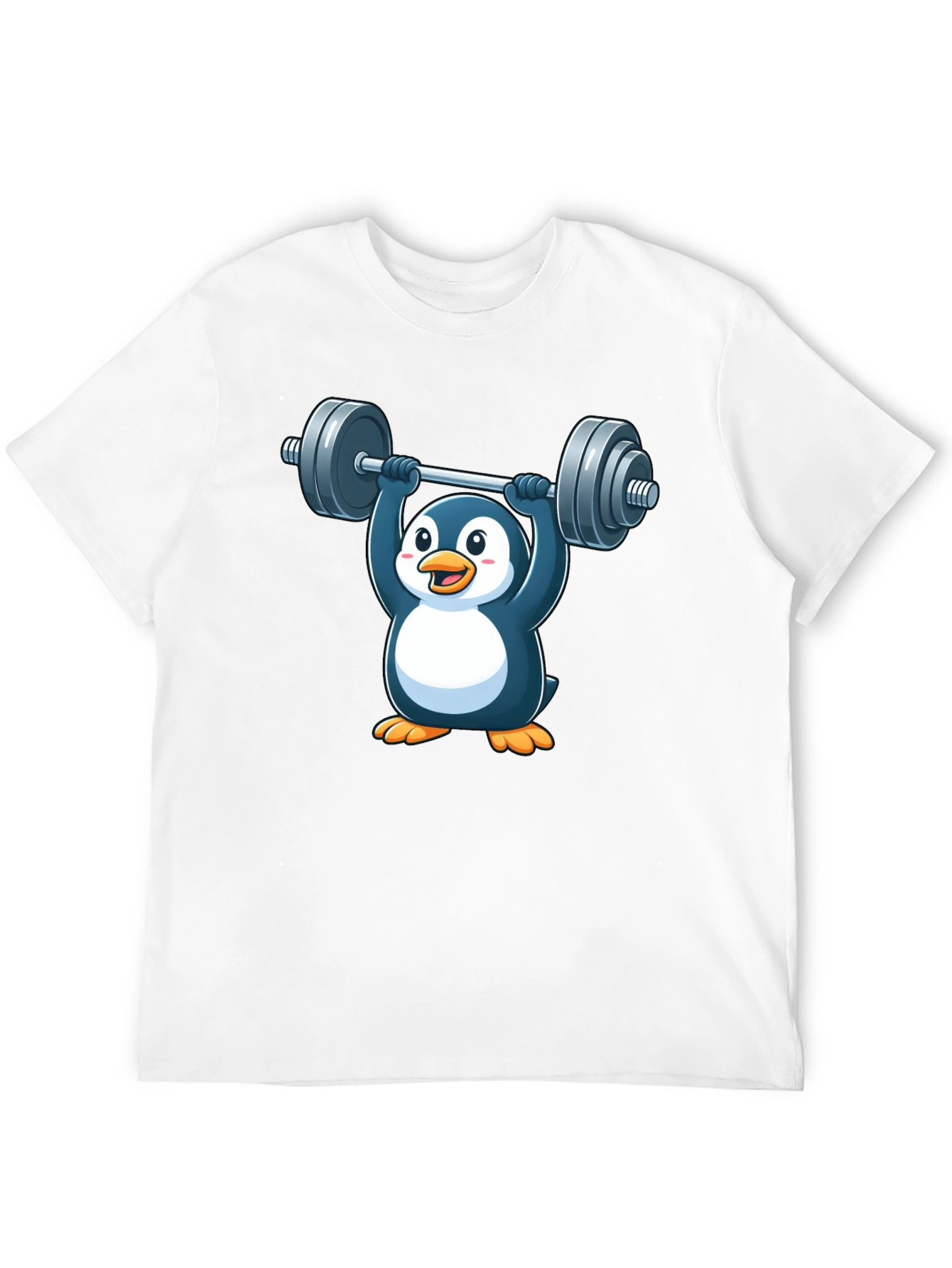 Penguin Powerlifting T-Shirt - Black Cotton Tee