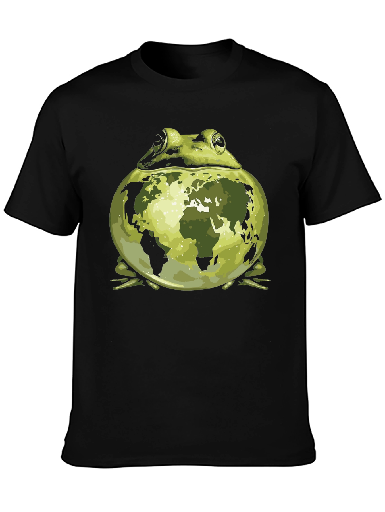 Earth Frog Graphic Tee - Save the Planet Style