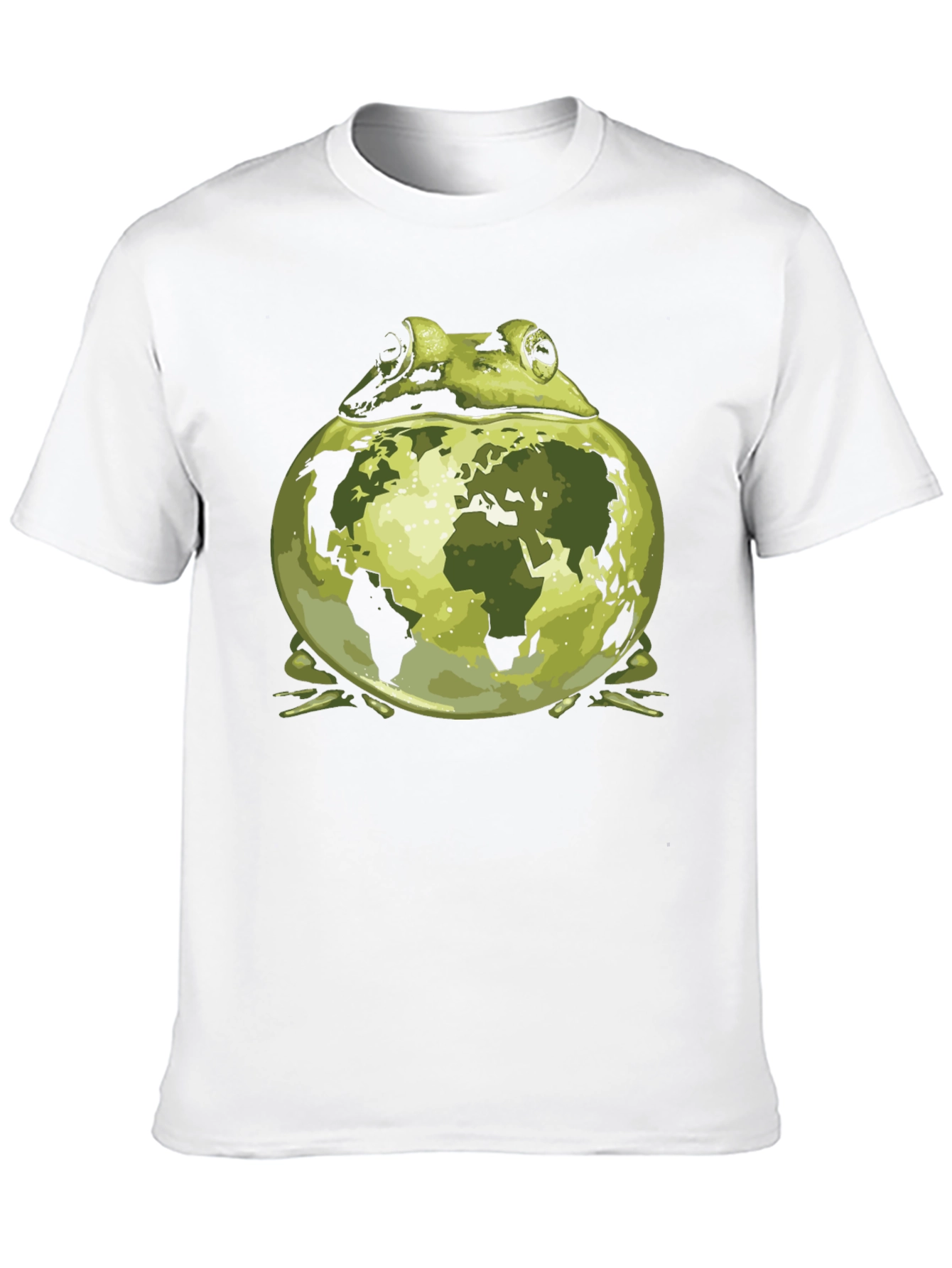 Earth Frog Graphic Tee - Save the Planet Style