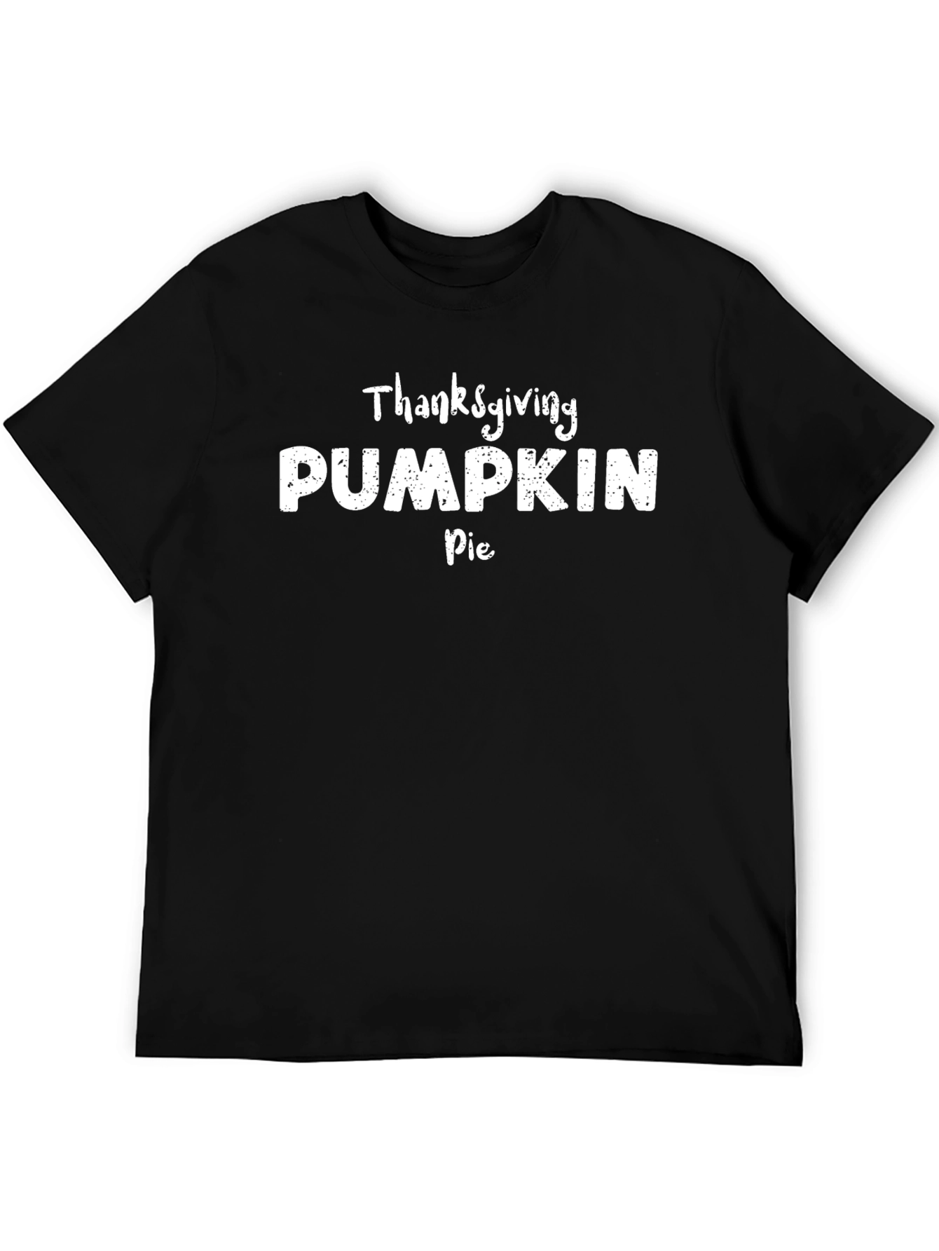 Thanksgiving Pumpkin Pie Black T-Shirt