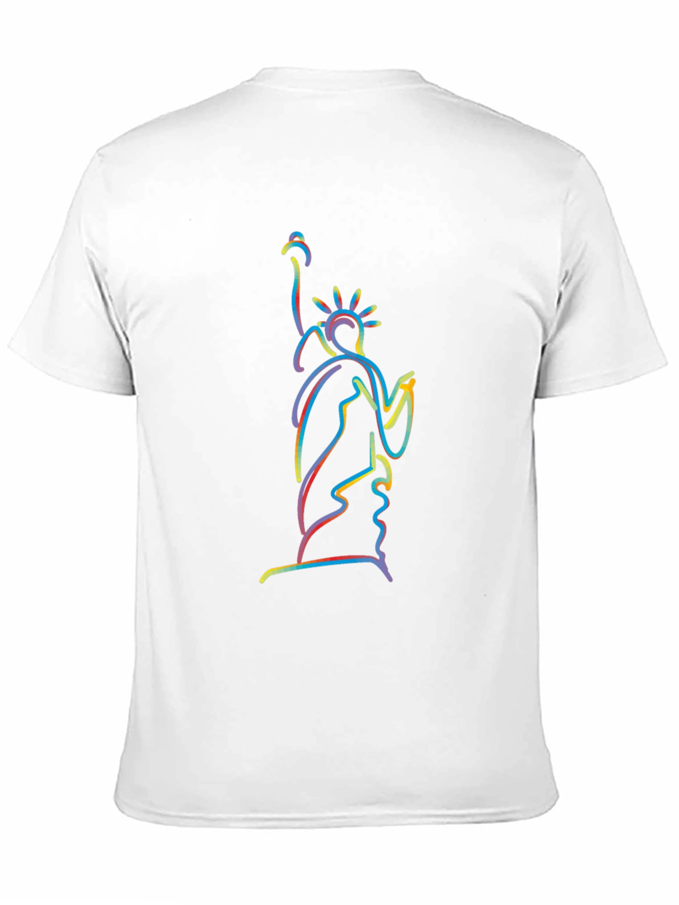 Statue of Liberty Outline Black Graphic Tee