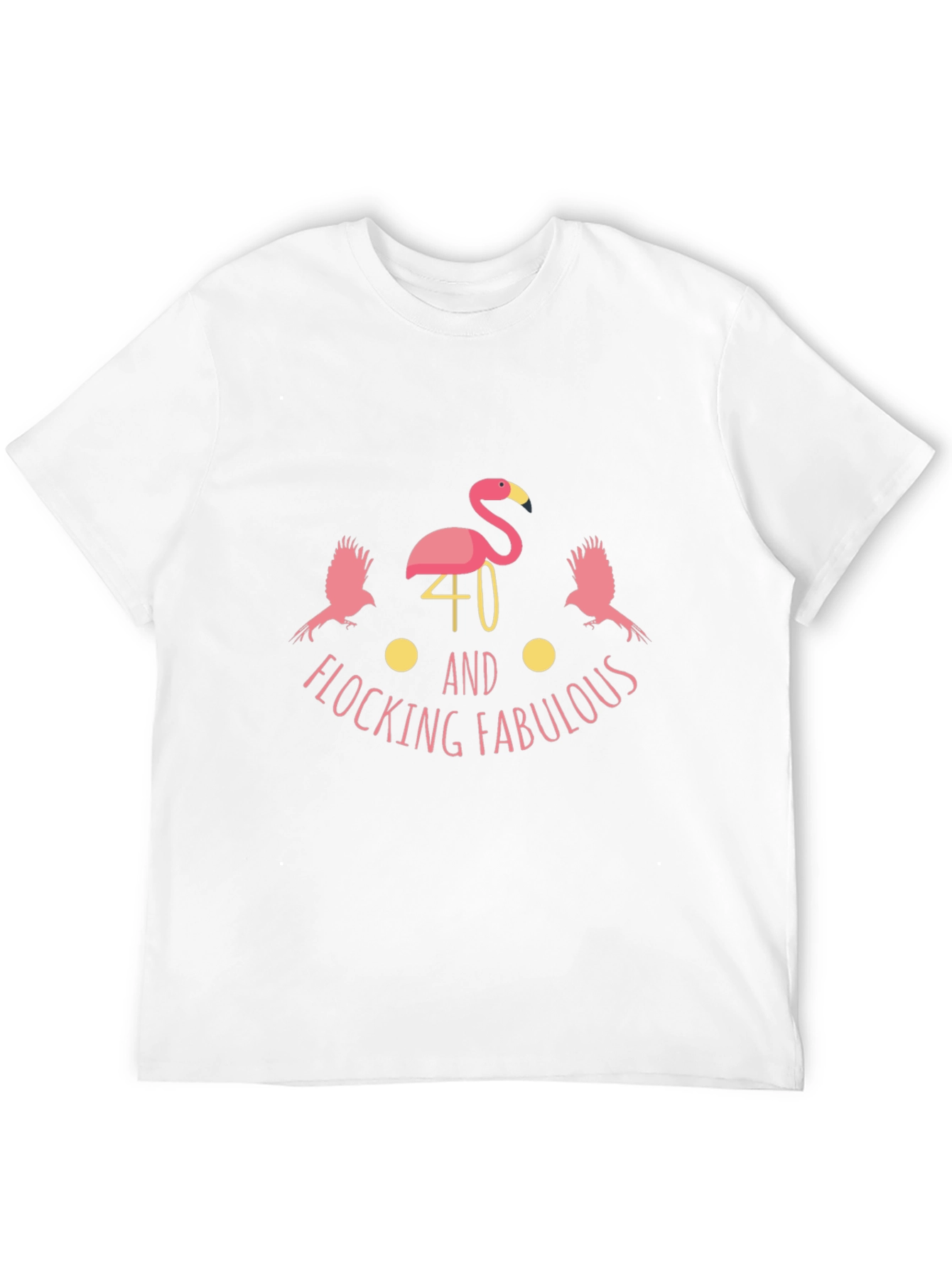Flocking Fabulous 40th Birthday Black T-Shirt