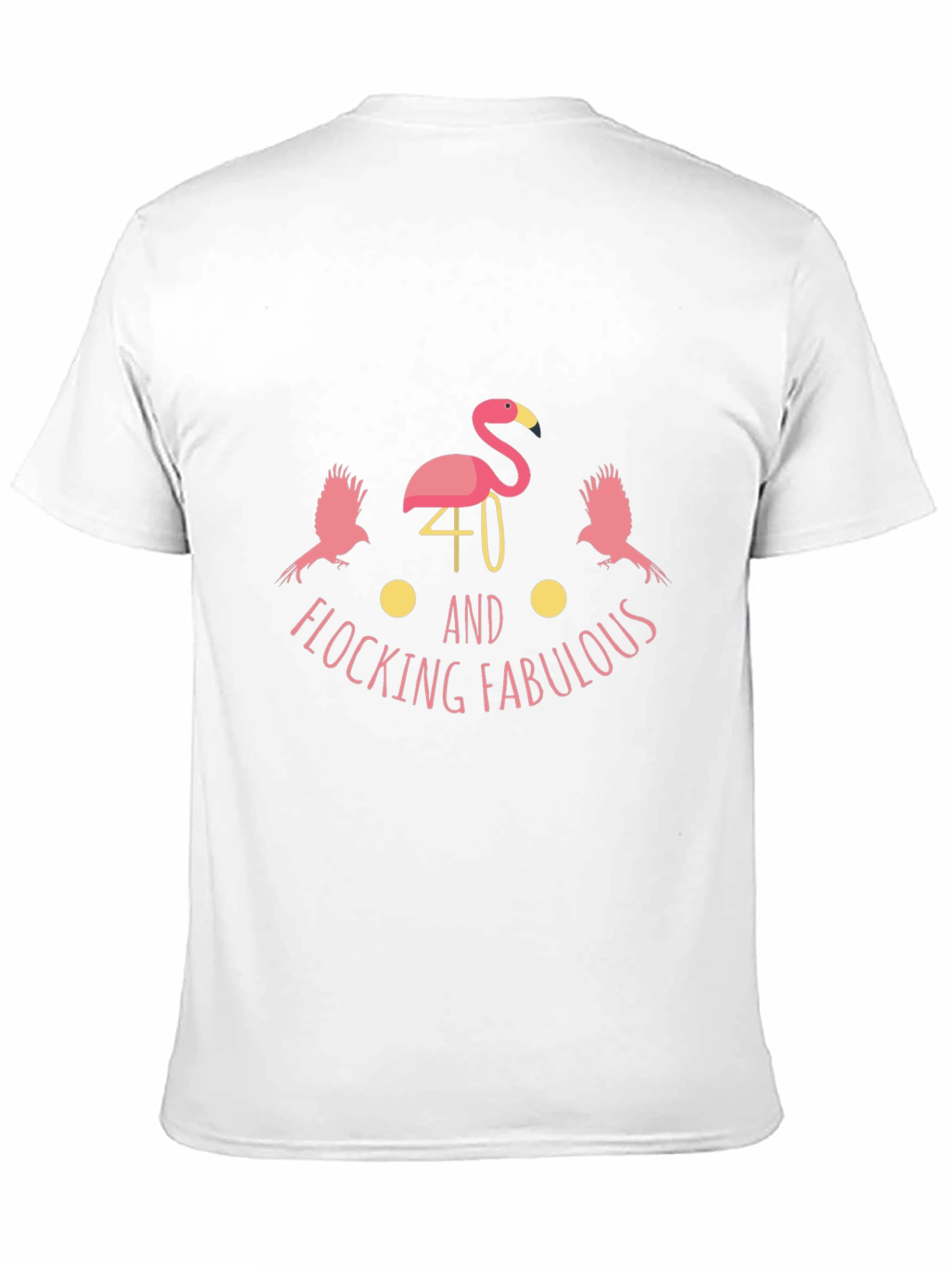 Flocking Fabulous 40th Birthday Black T-Shirt