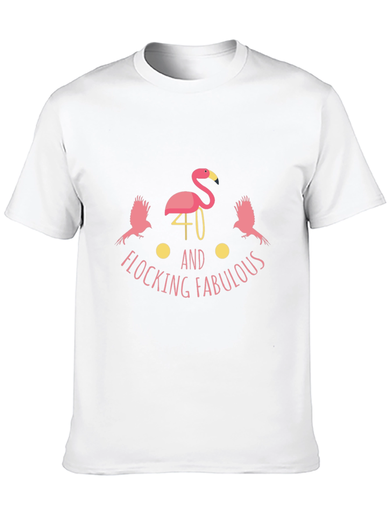 Flocking Fabulous 40th Birthday Black T-Shirt