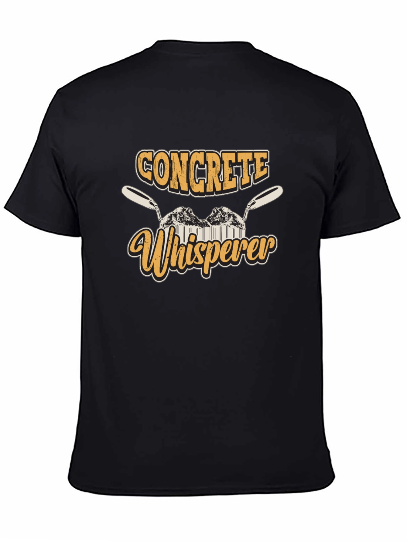 Concrete Whisperer Graphic Tee - Black Crew Neck