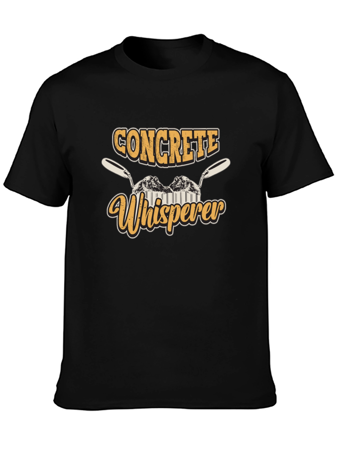 Concrete Whisperer Graphic Tee - Black Crew Neck