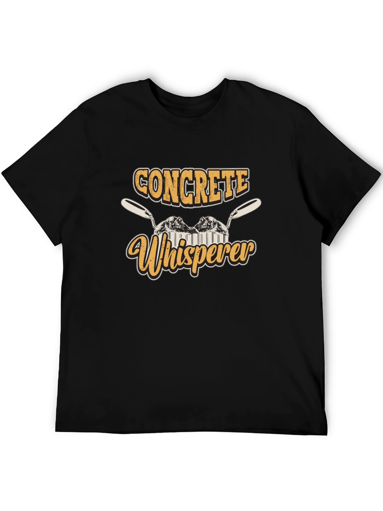 Concrete Whisperer Graphic Tee - Black Crew Neck