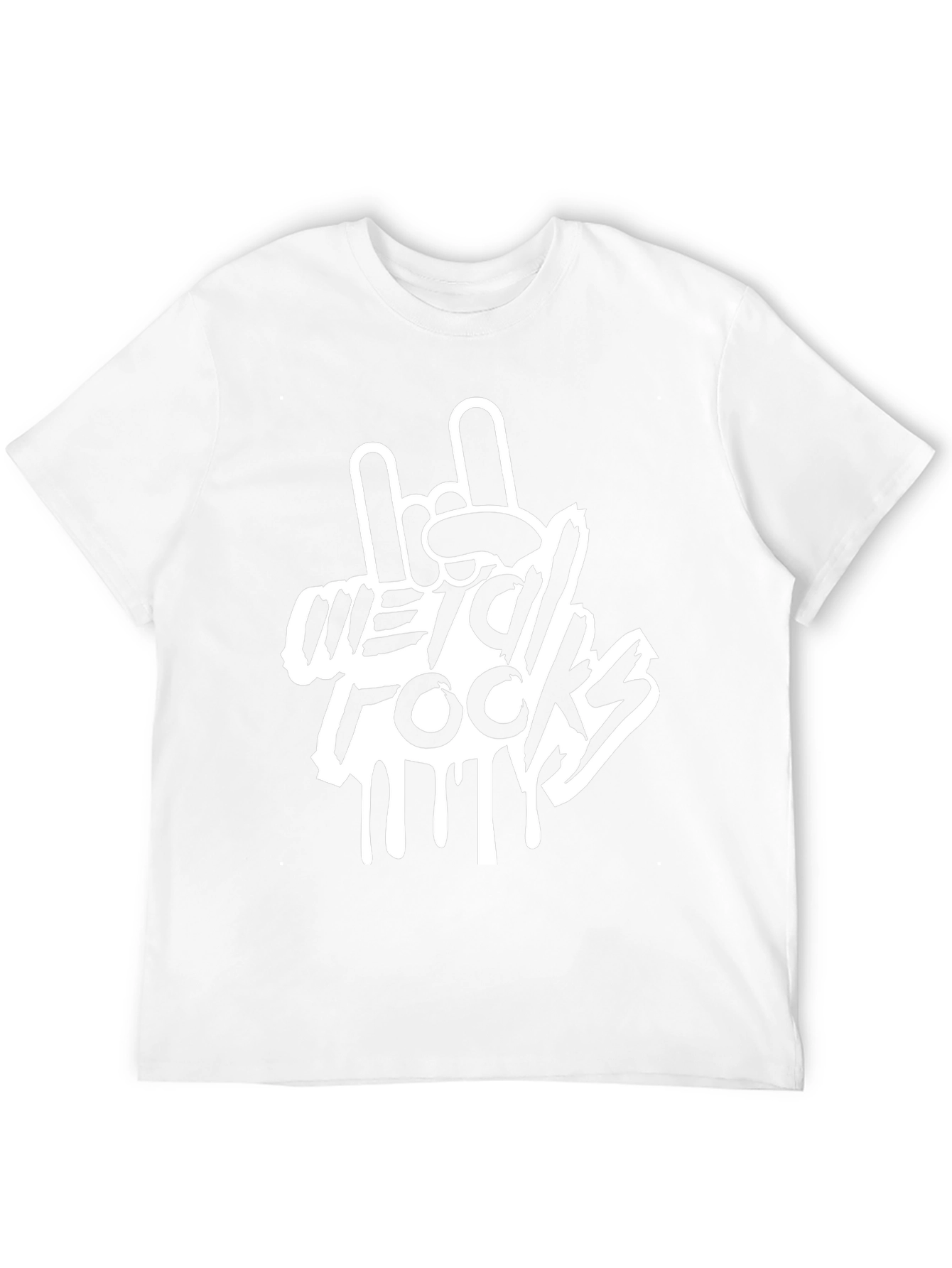 Metal Rocks T-Shirt - Rock On Hand Gesture