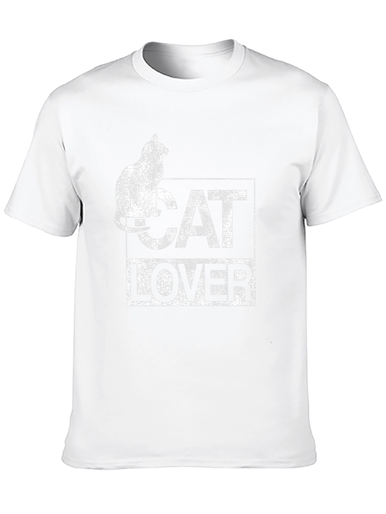 Cat Lover Graphic T-Shirt - Black Cotton Tee