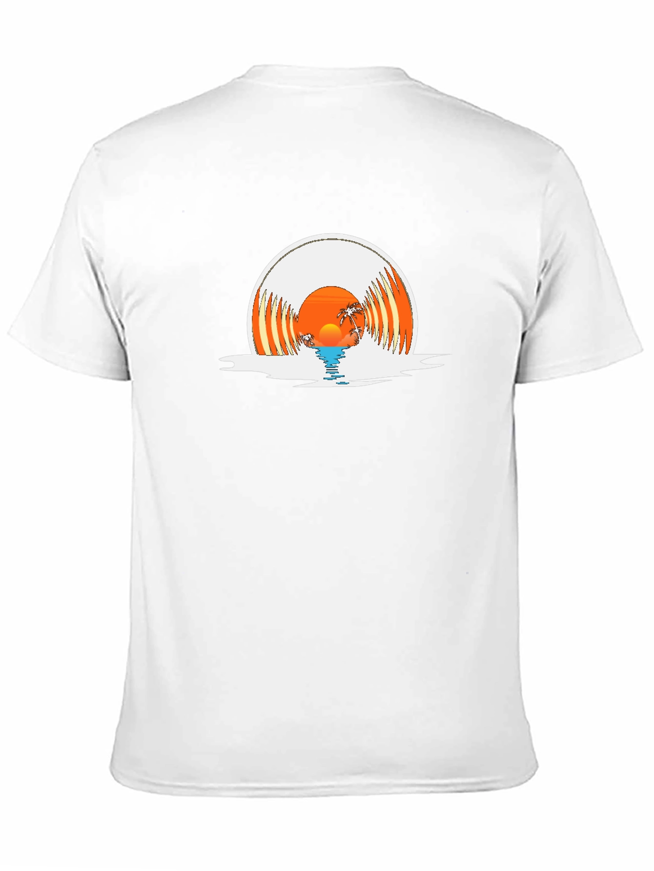 Sunset Vinyl Record Graphic Tee