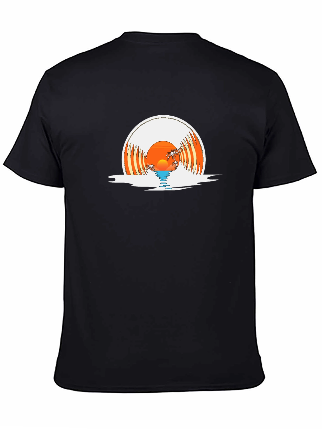 Sunset Vinyl Record Graphic Tee