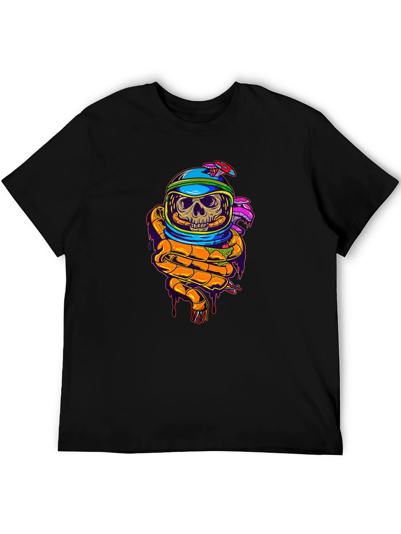 Skull Astronaut Graphic T-Shirt