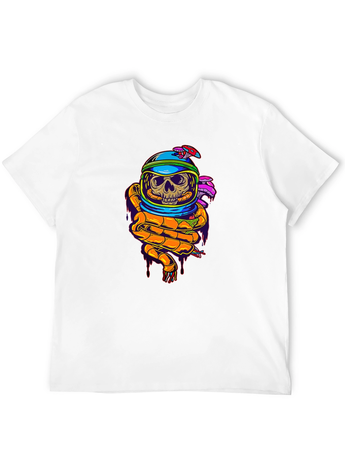 Skull Astronaut Graphic T-Shirt