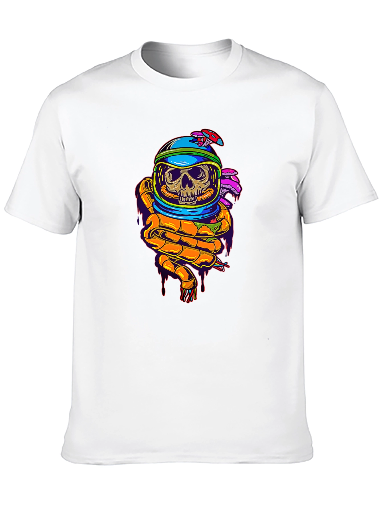 Skull Astronaut Graphic T-Shirt