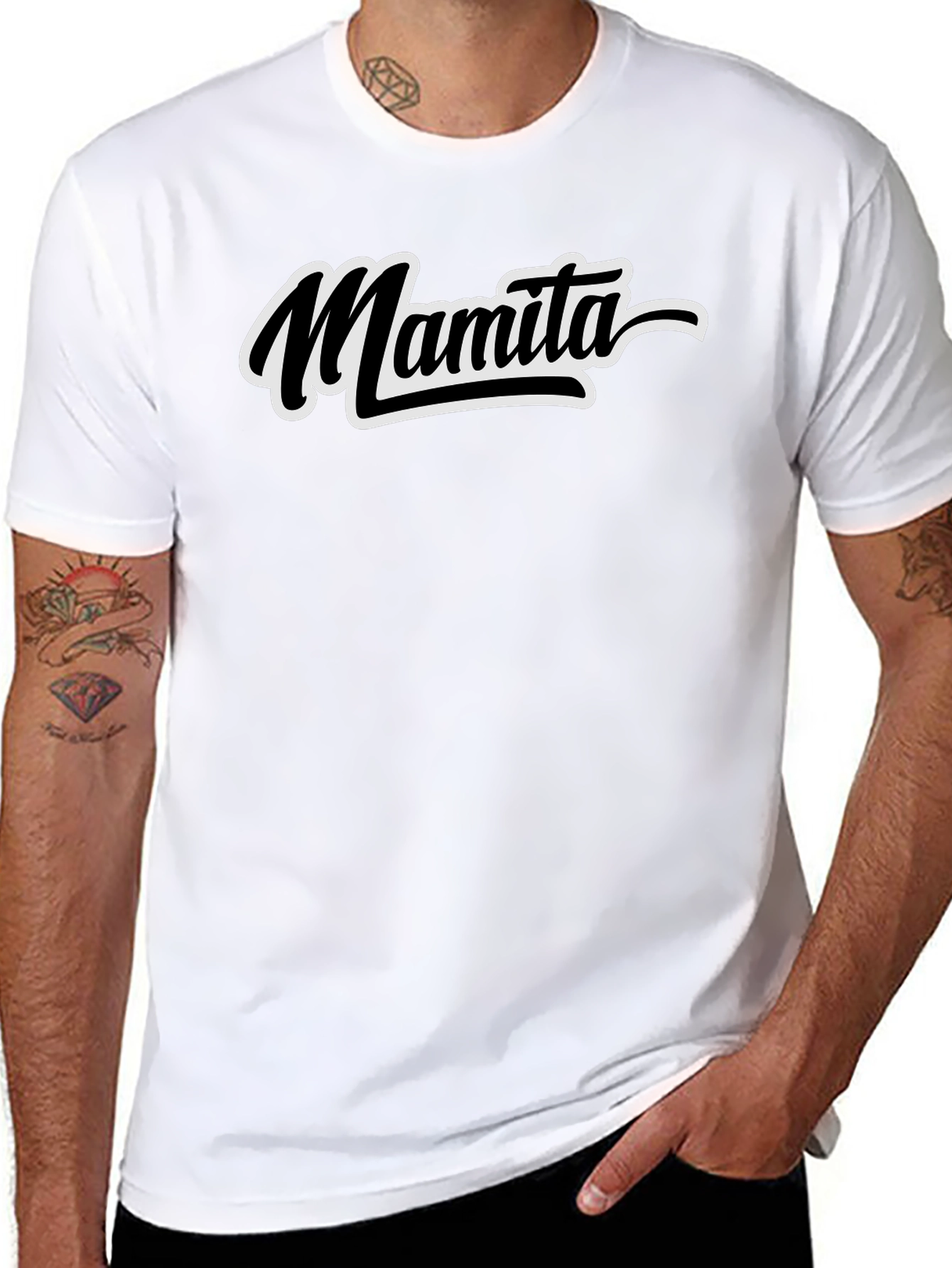 Mamita T-Shirt - Black Casual Tee