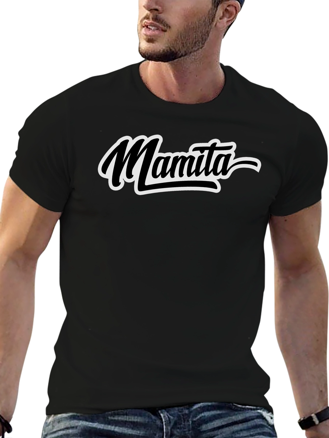 Mamita T-Shirt - Black Casual Tee