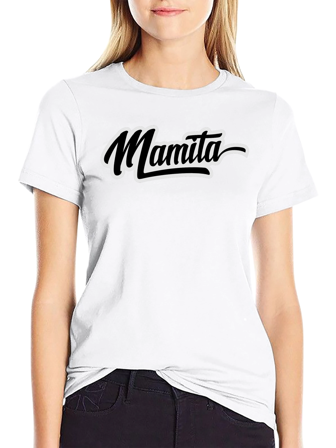 Mamita T-Shirt - Black Casual Tee