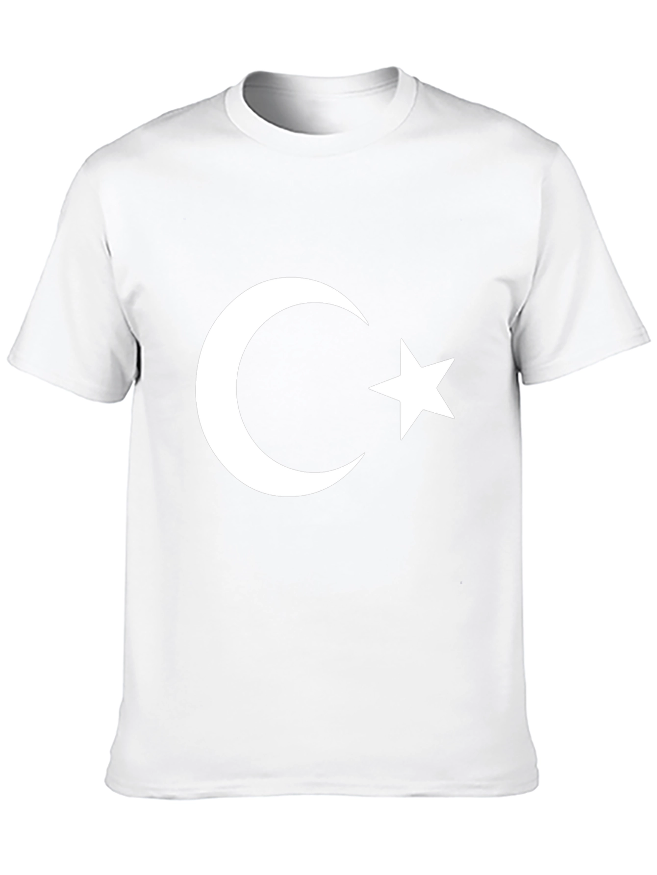 Turkish Flag Graphic Print Black T-Shirt