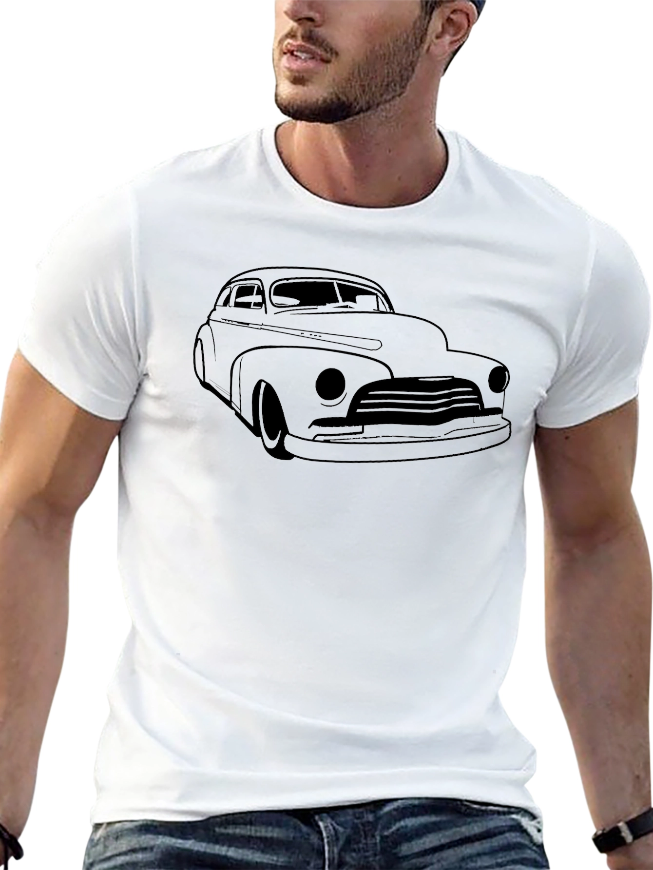 Classic Car Graphic Tee - Black