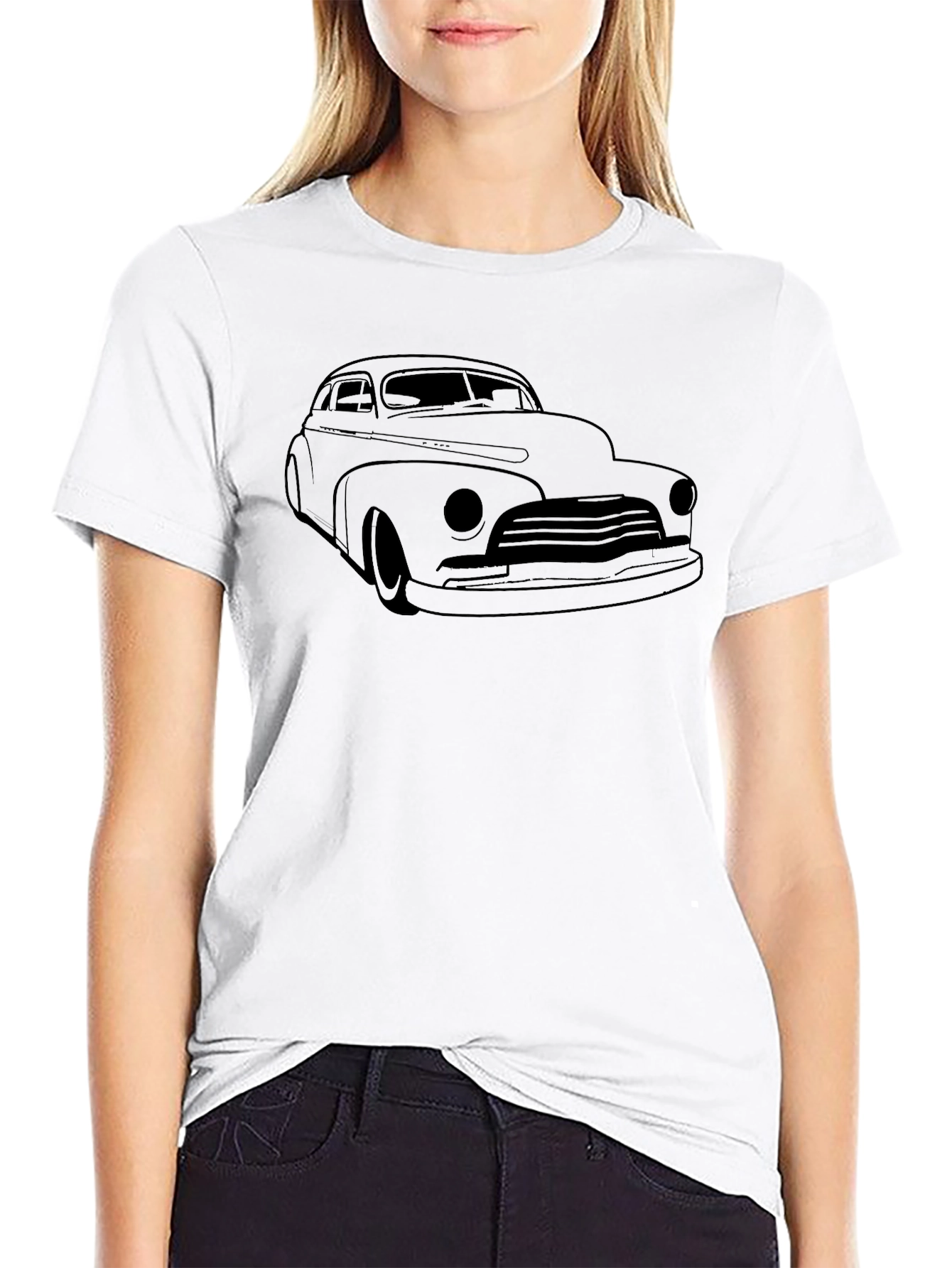 Classic Car Graphic Tee - Black