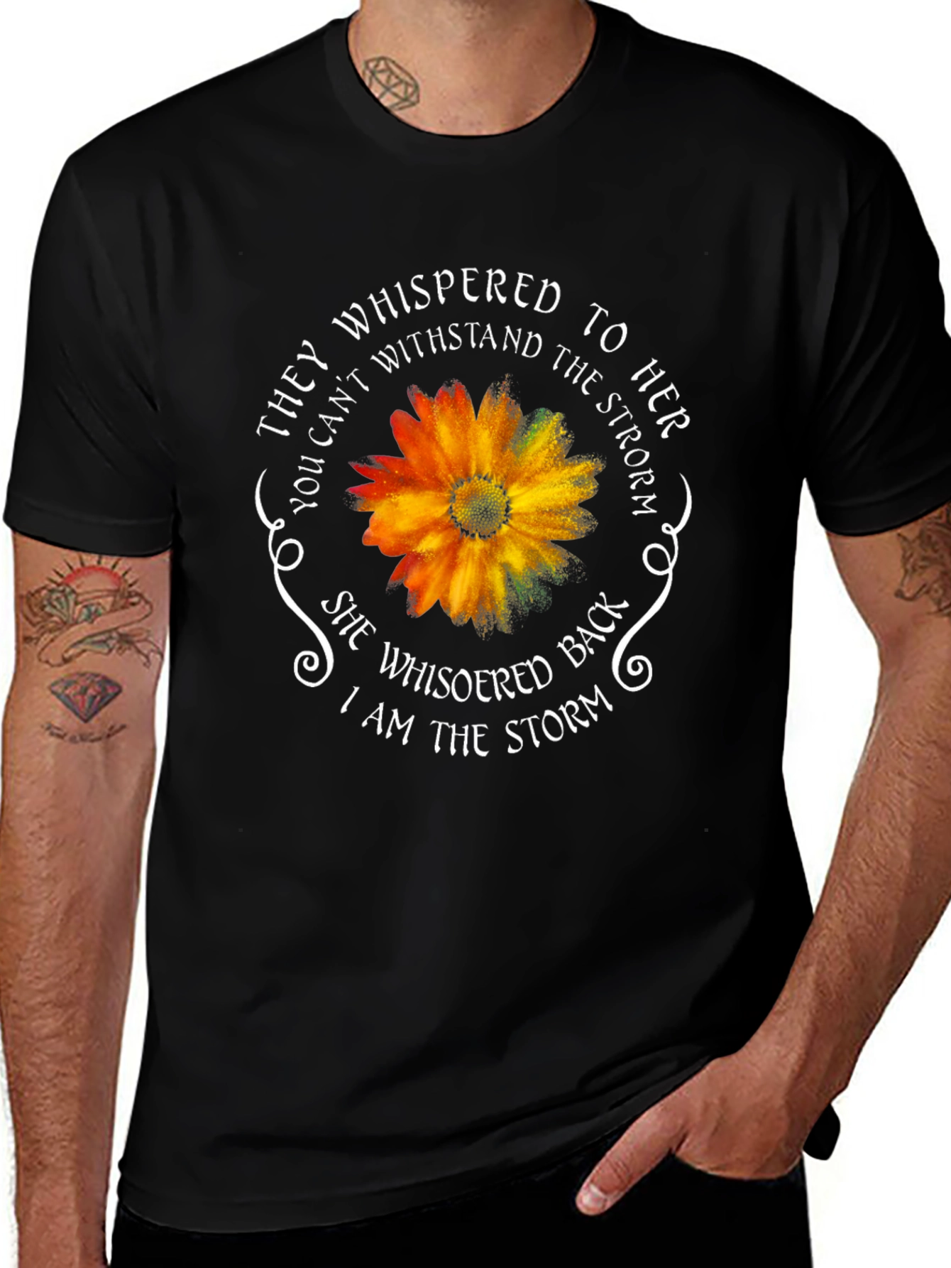 Empowered Womans T-Shirt: I Am The Storm