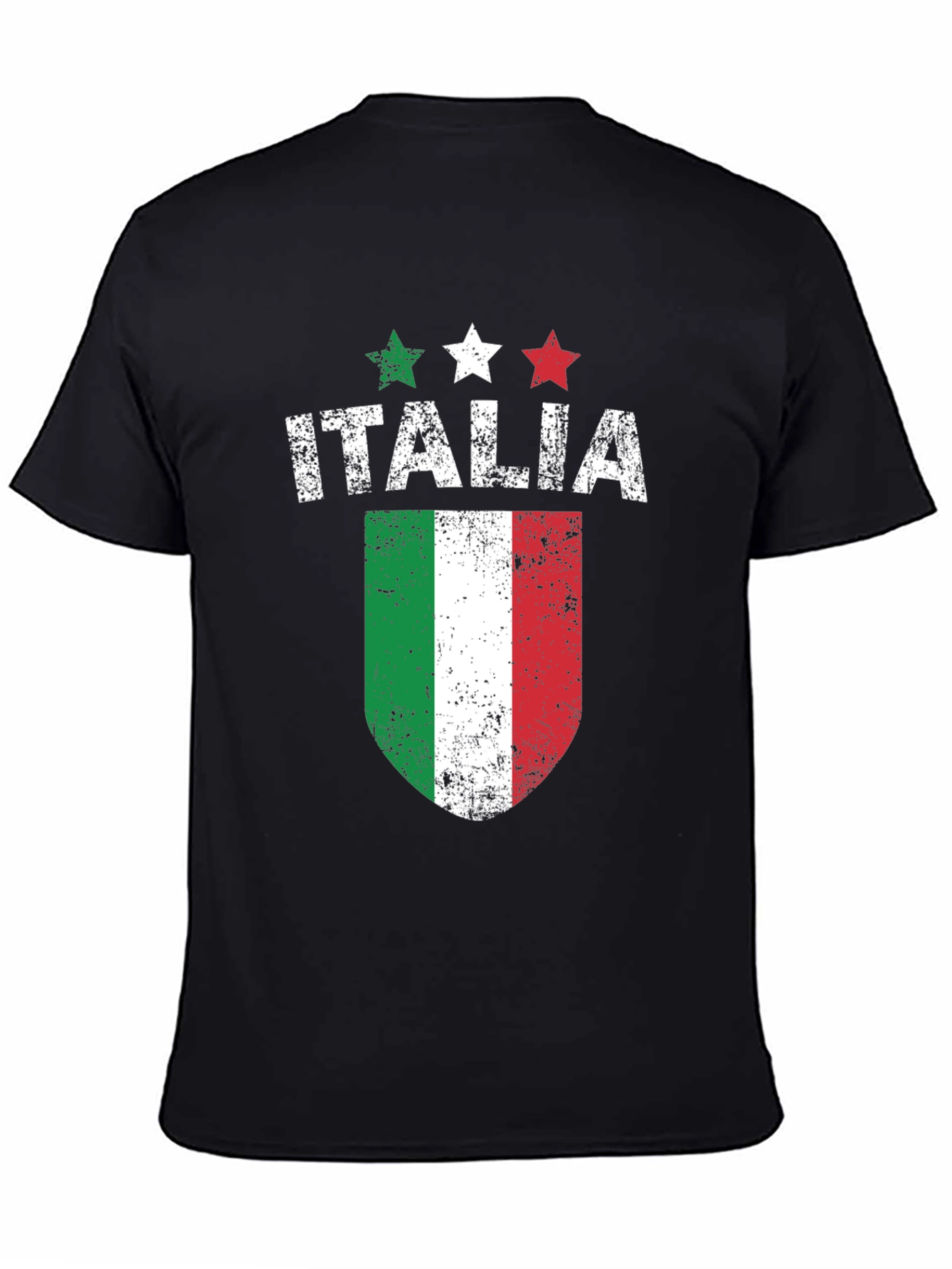 Italia Flag Graphic T-Shirt - Mens Crew Neck Tee