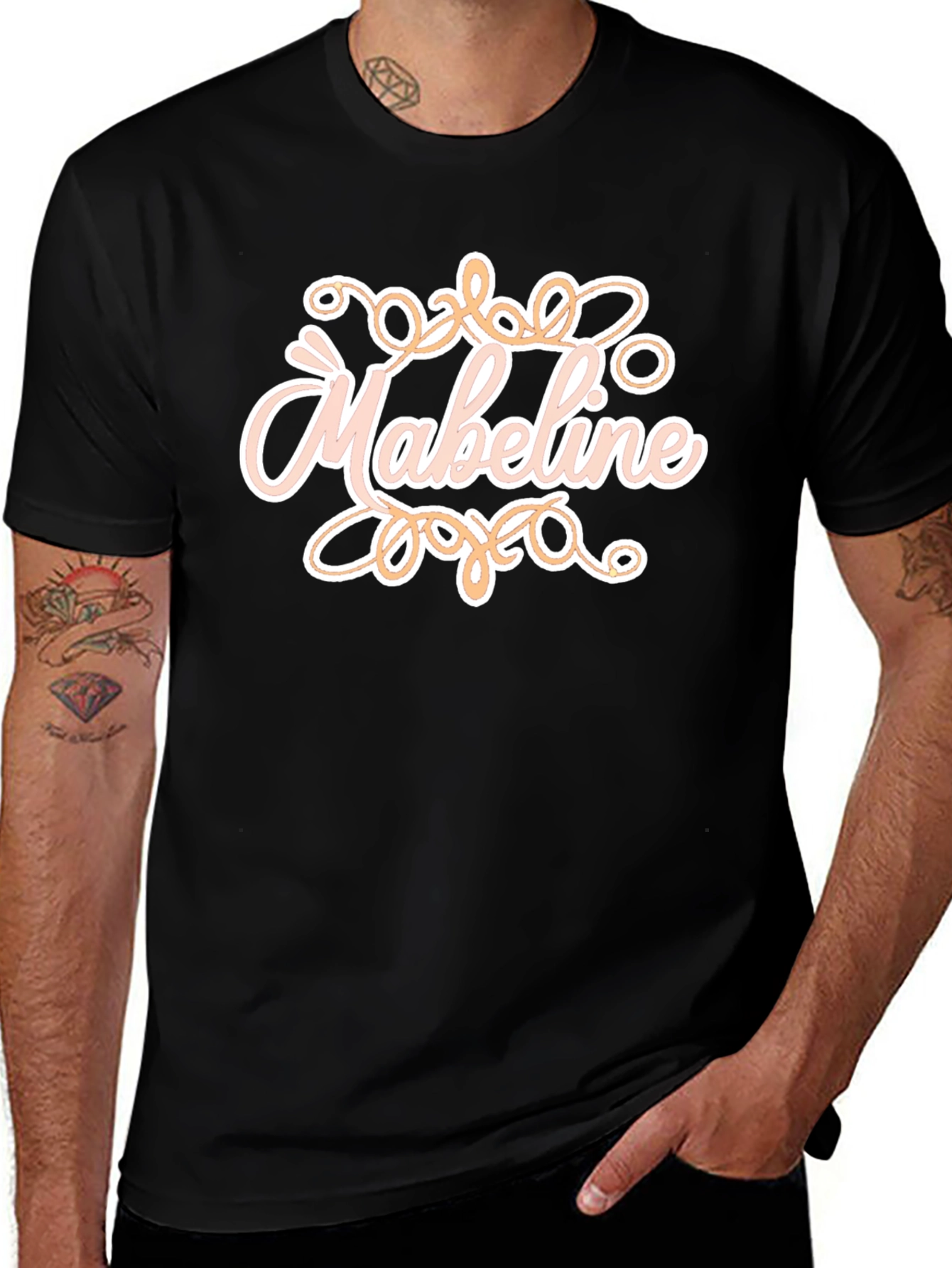 Personalized Mabeline Graphic T-Shirt