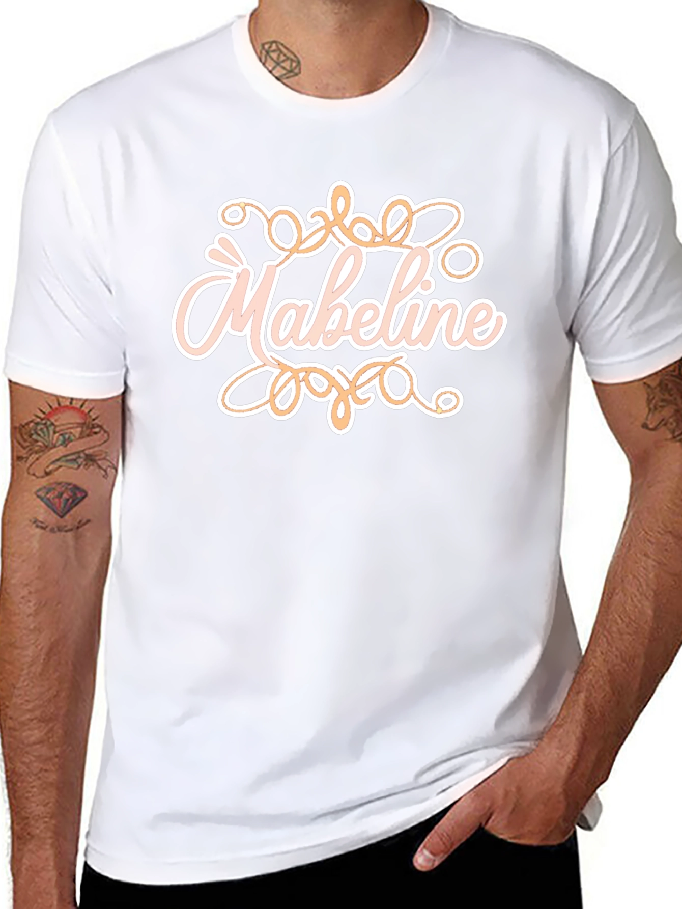 Personalized Mabeline Graphic T-Shirt