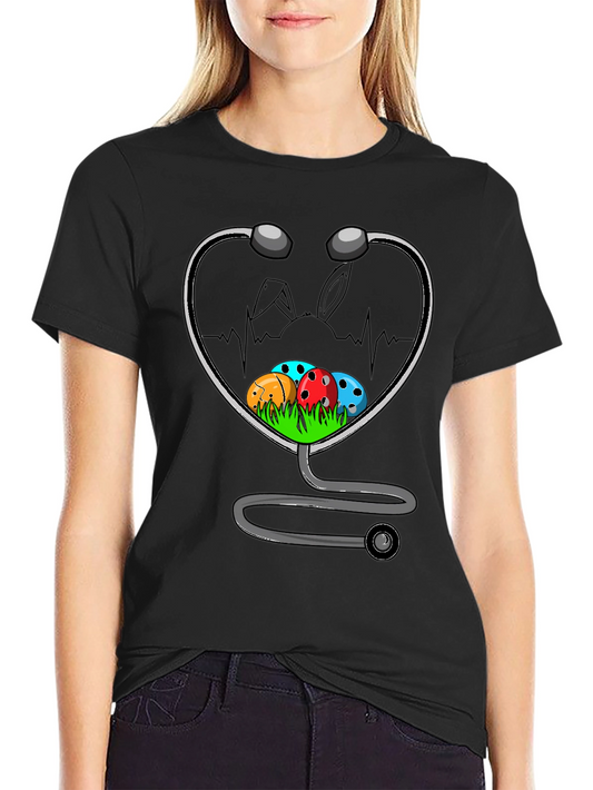 Easter Nurse Stethoscope T-Shirt - Medical Easter Gift