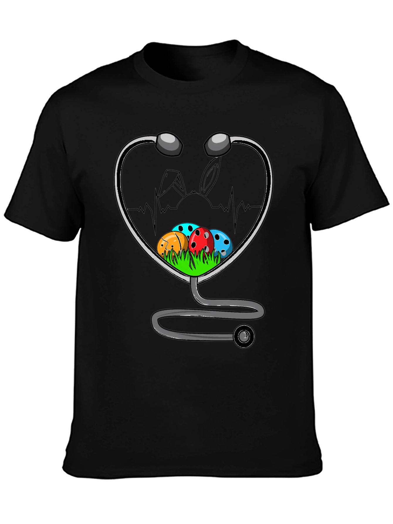 Easter Nurse Stethoscope T-Shirt - Medical Easter Gift