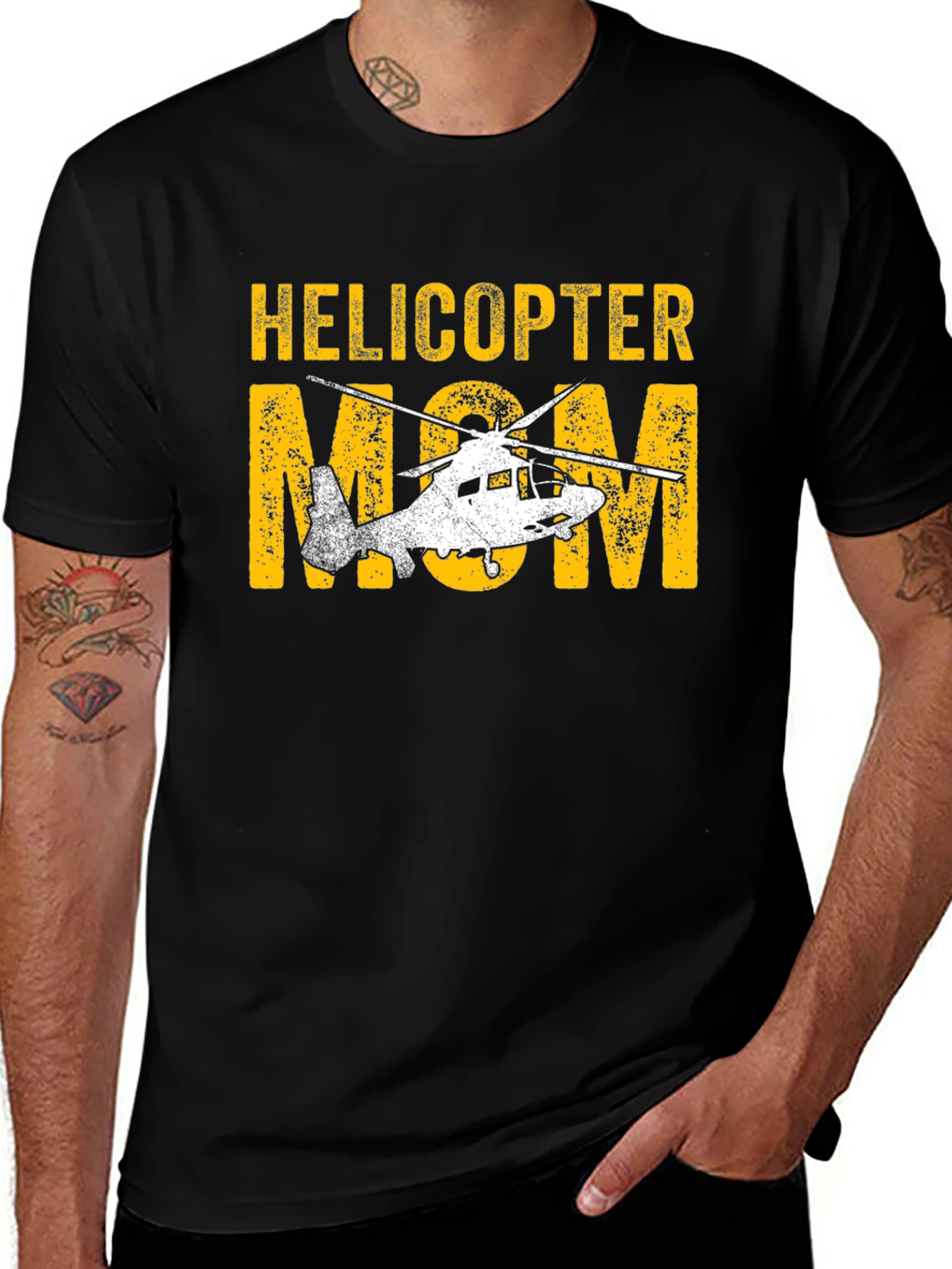 Helicopter Mom Graphic T-Shirt - Novelty Tee