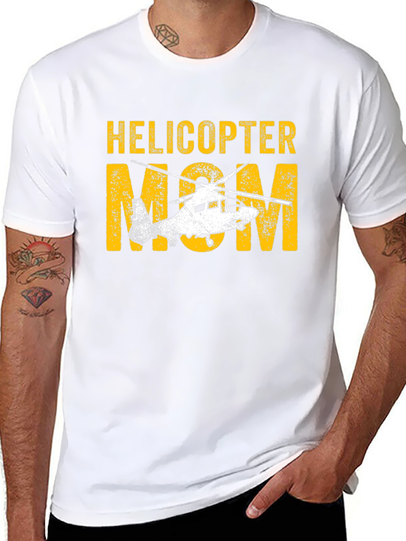 Helicopter Mom Graphic T-Shirt - Novelty Tee