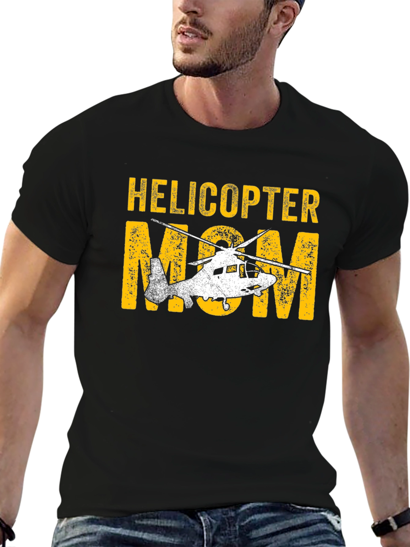 Helicopter Mom Graphic T-Shirt - Novelty Tee