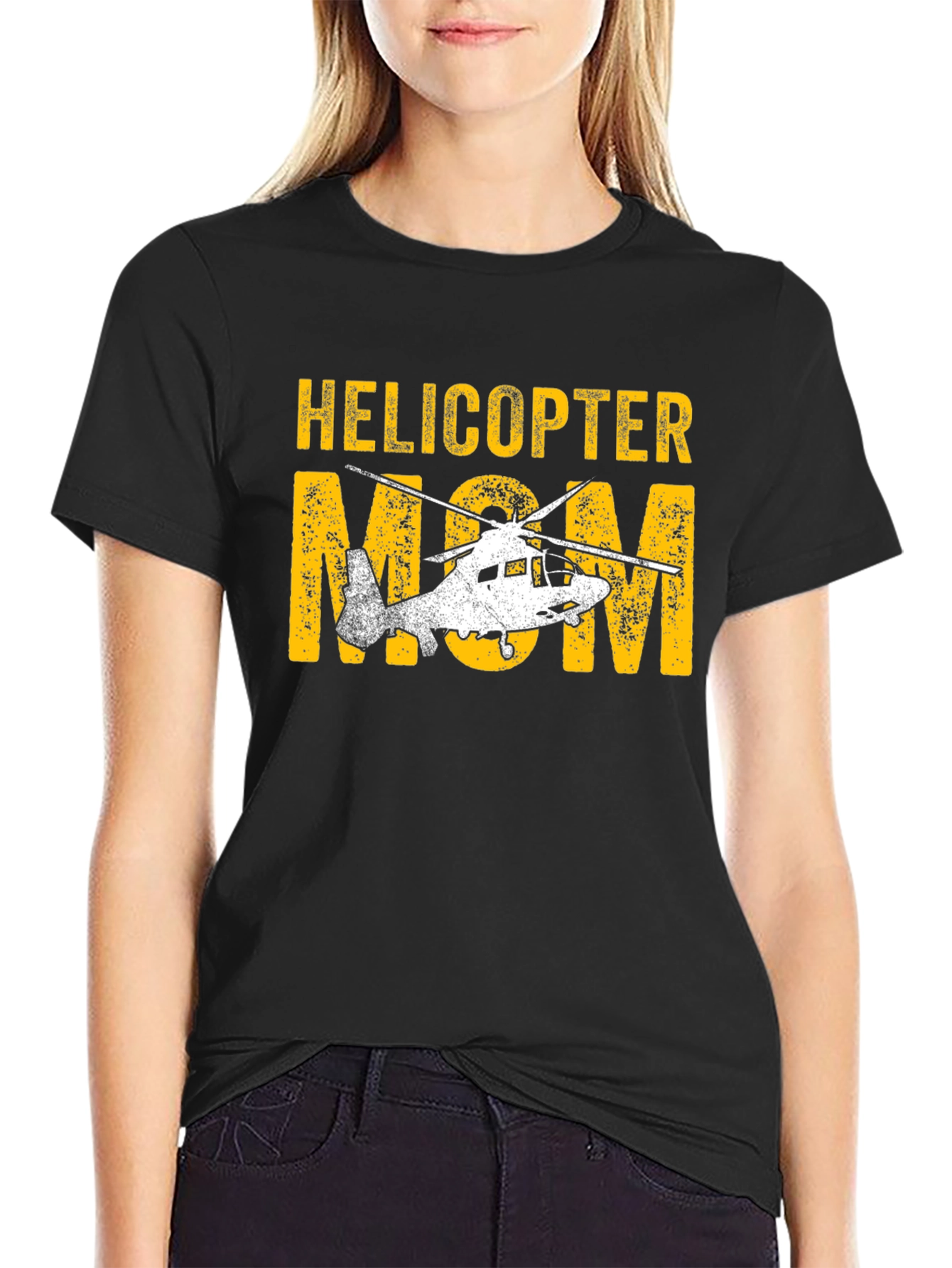 Helicopter Mom Graphic T-Shirt - Novelty Tee