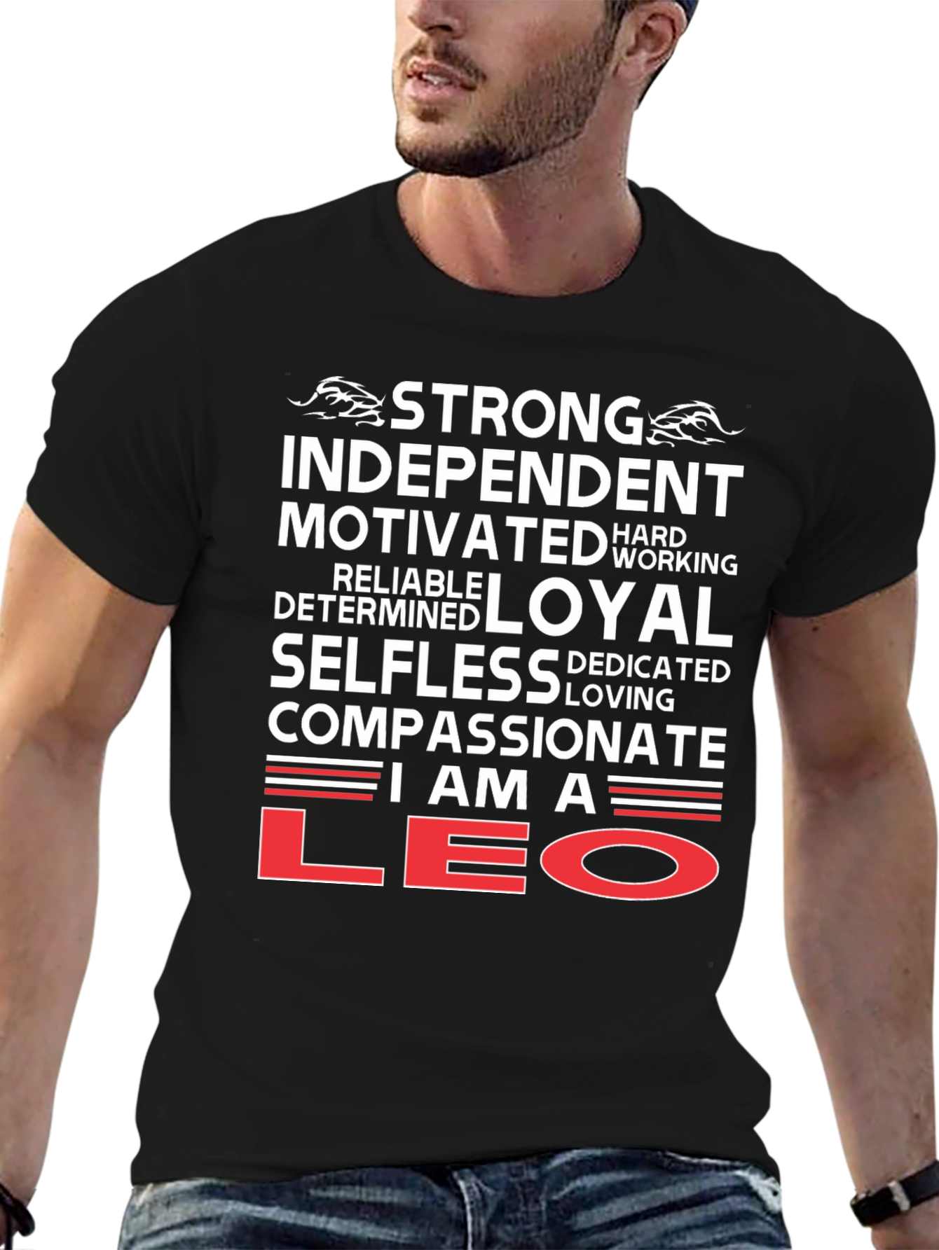 Leo Zodiac T-Shirt - Strong Loyal Compassionate