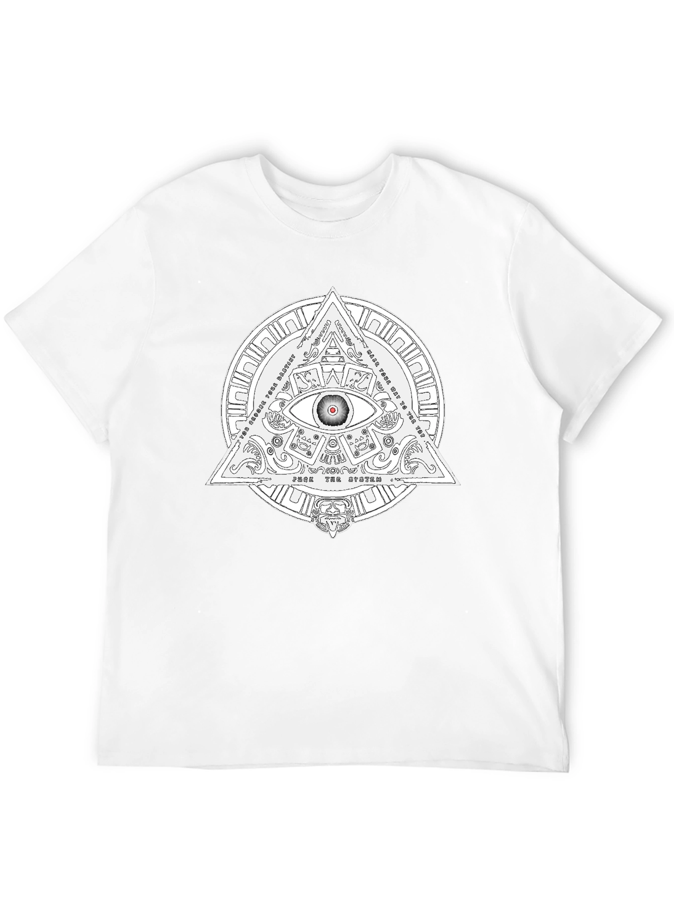 Illuminati Eye Graphic T-Shirt - Black Cotton Tee