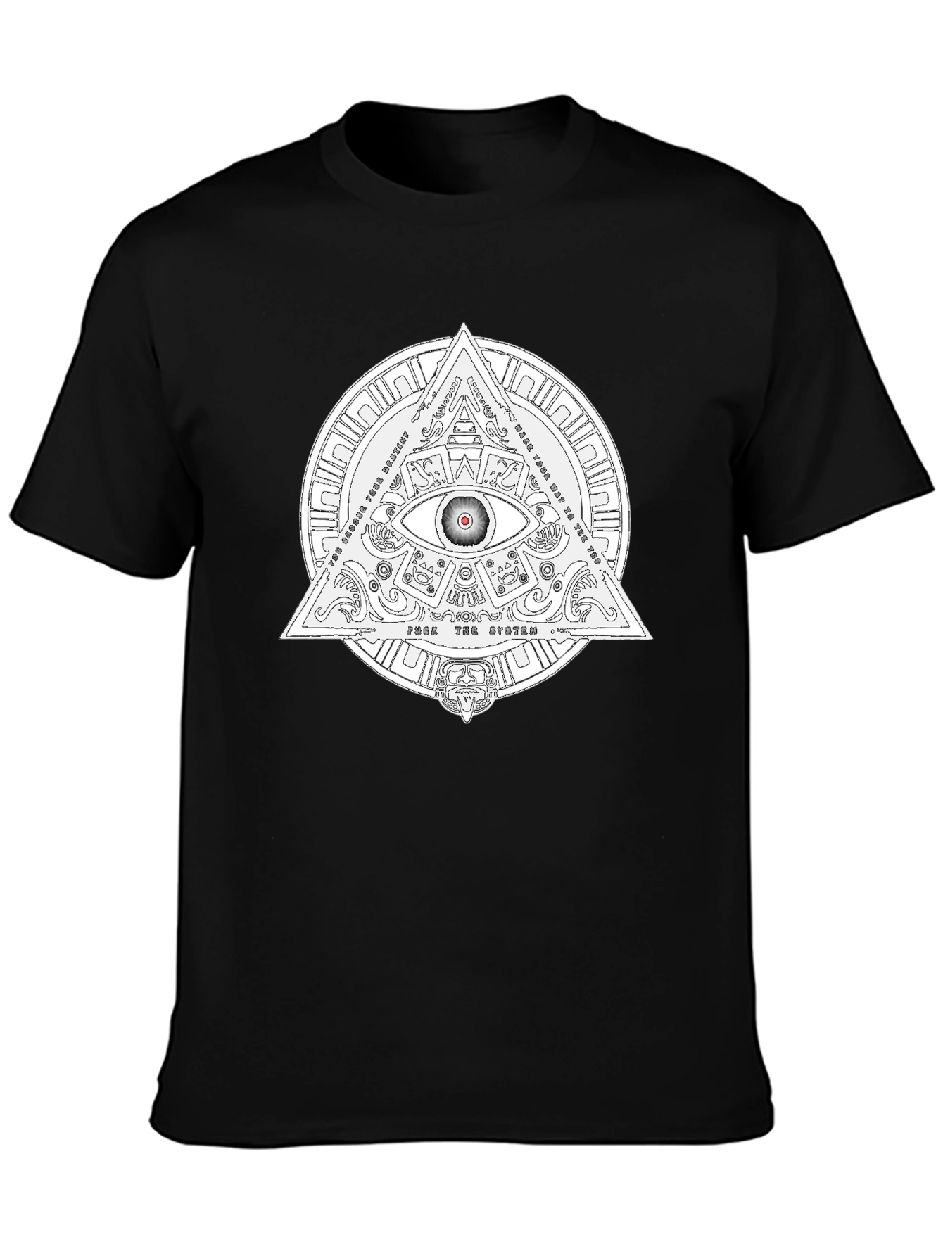 Illuminati Eye Graphic T-Shirt - Black Cotton Tee