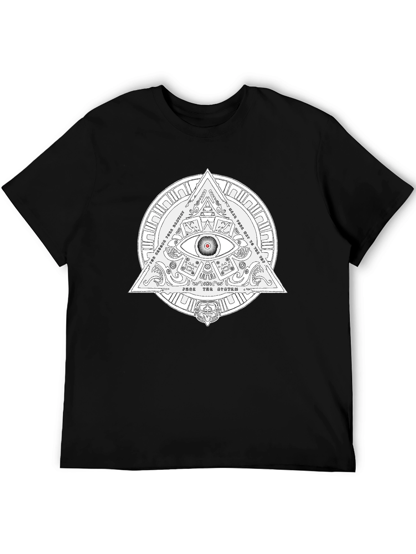 Illuminati Eye Graphic T-Shirt - Black Cotton Tee