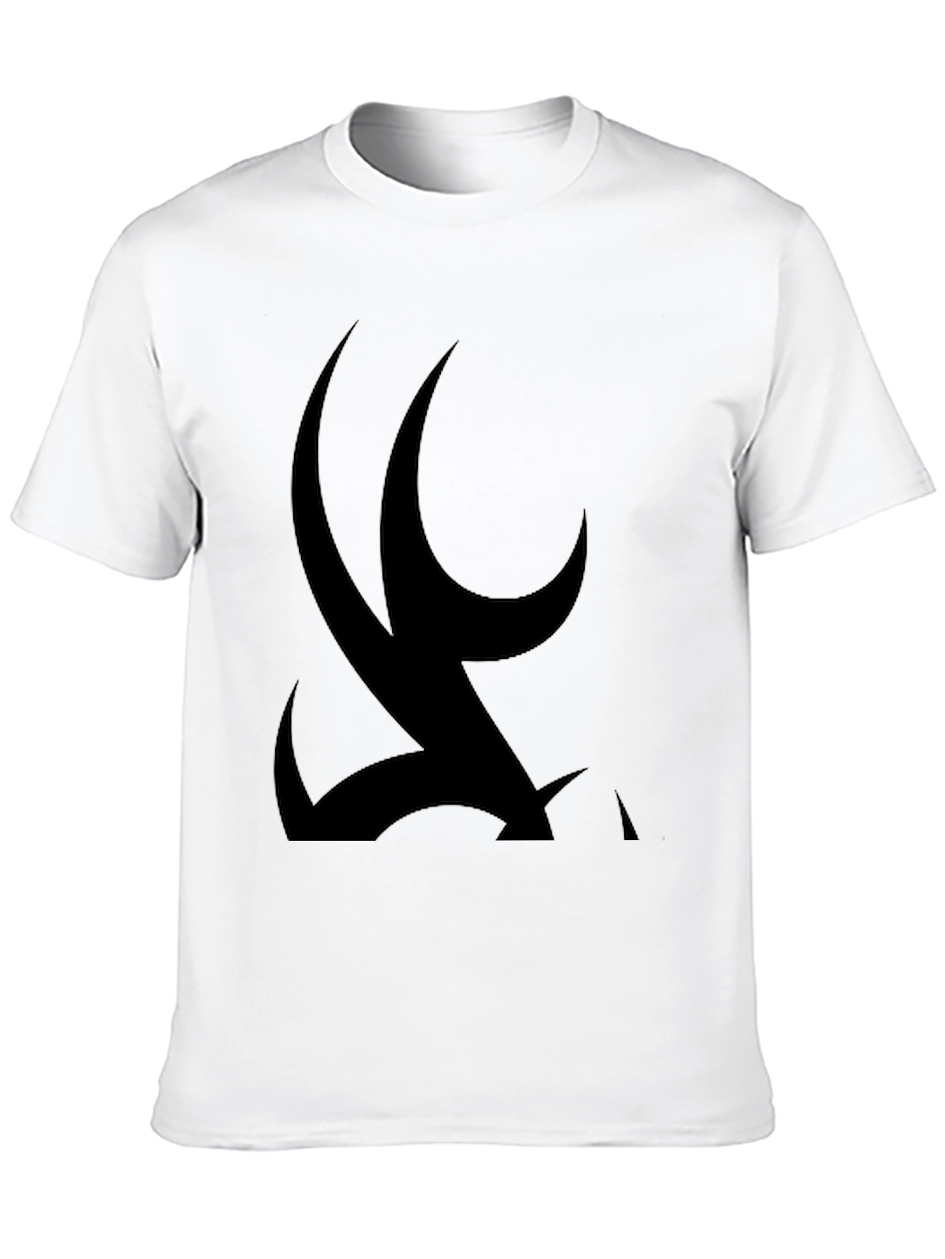 Mens Black Graphic Tee - Tribal Design