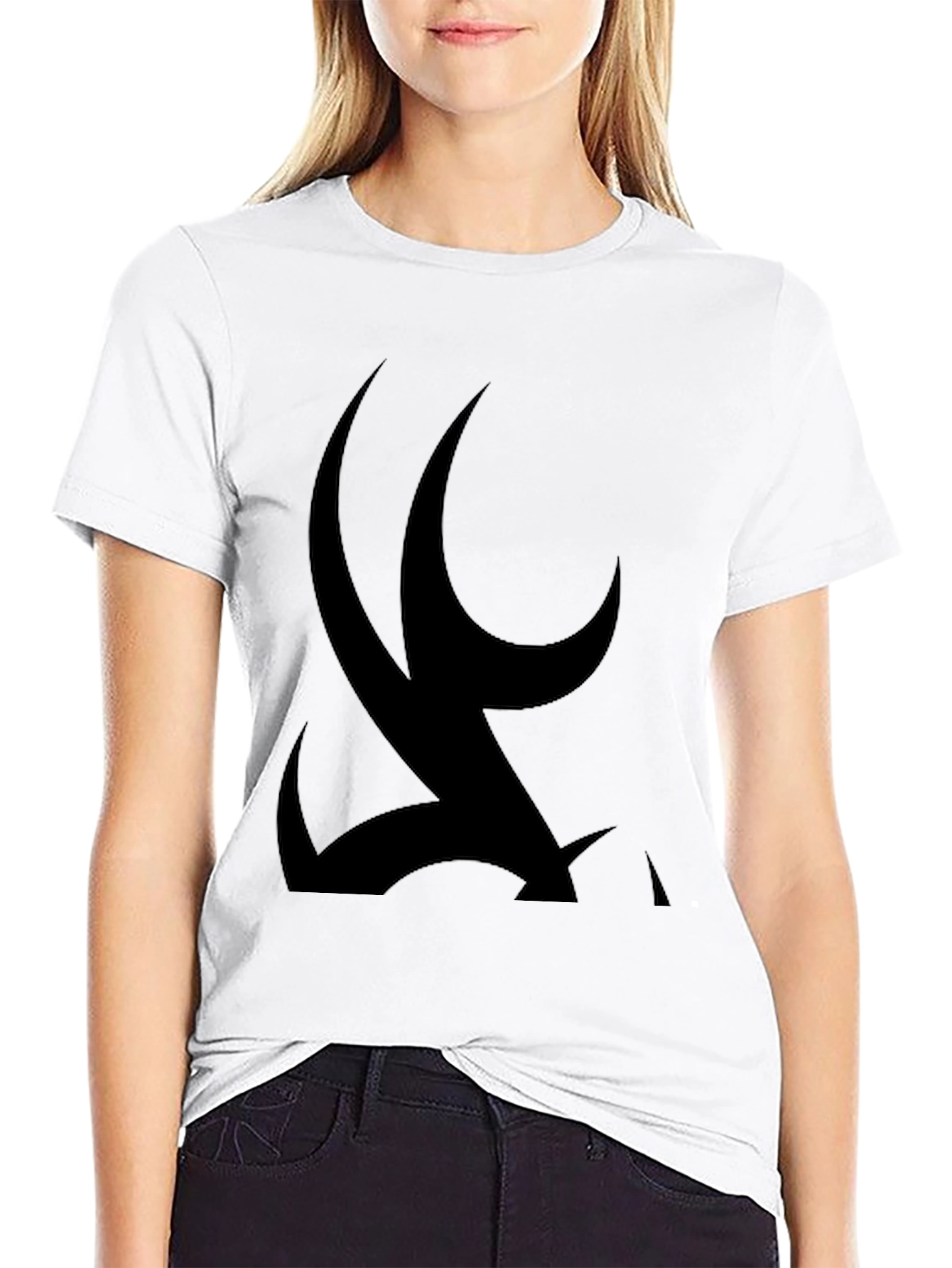 Mens Black Graphic Tee - Tribal Design