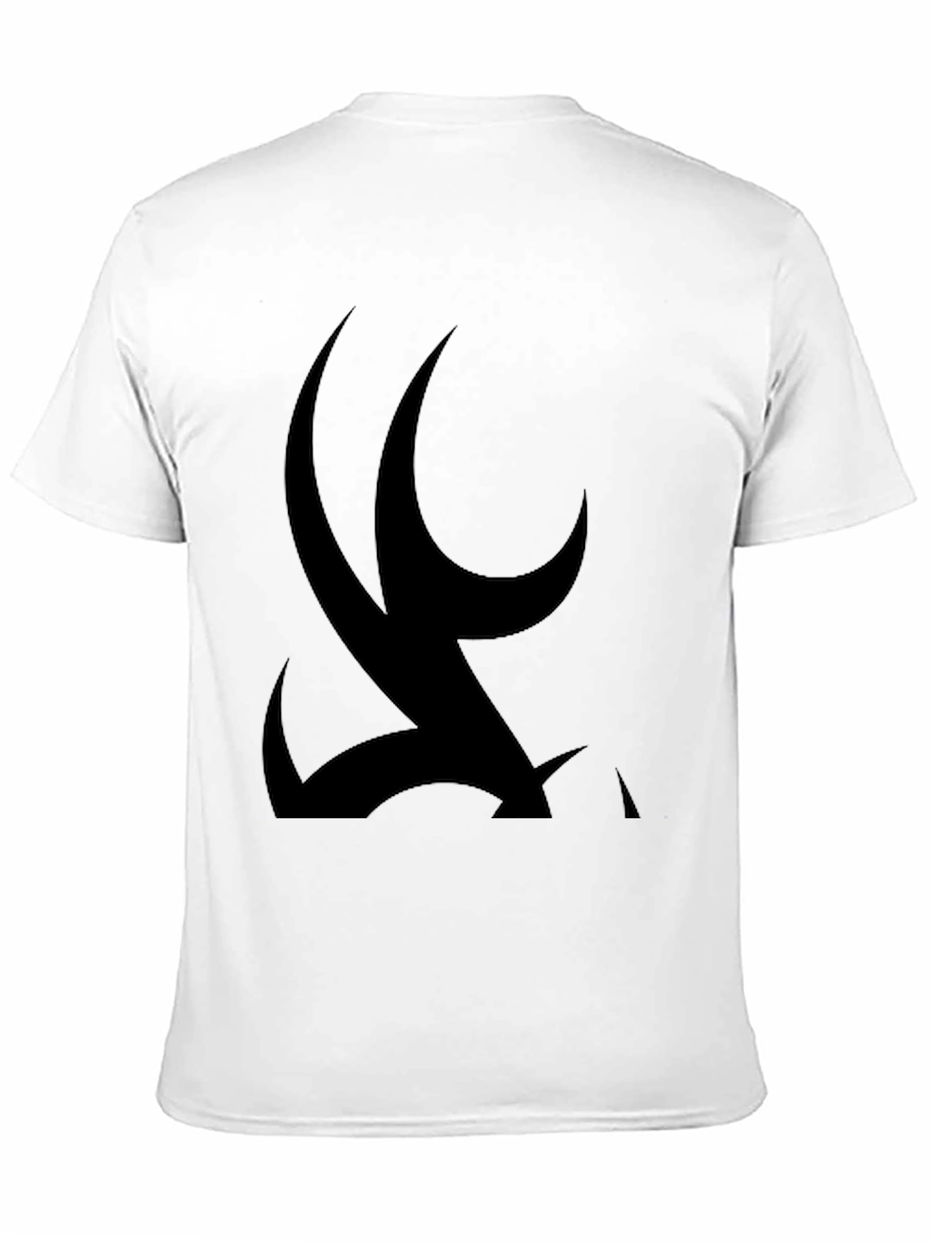 Mens Black Graphic Tee - Tribal Design