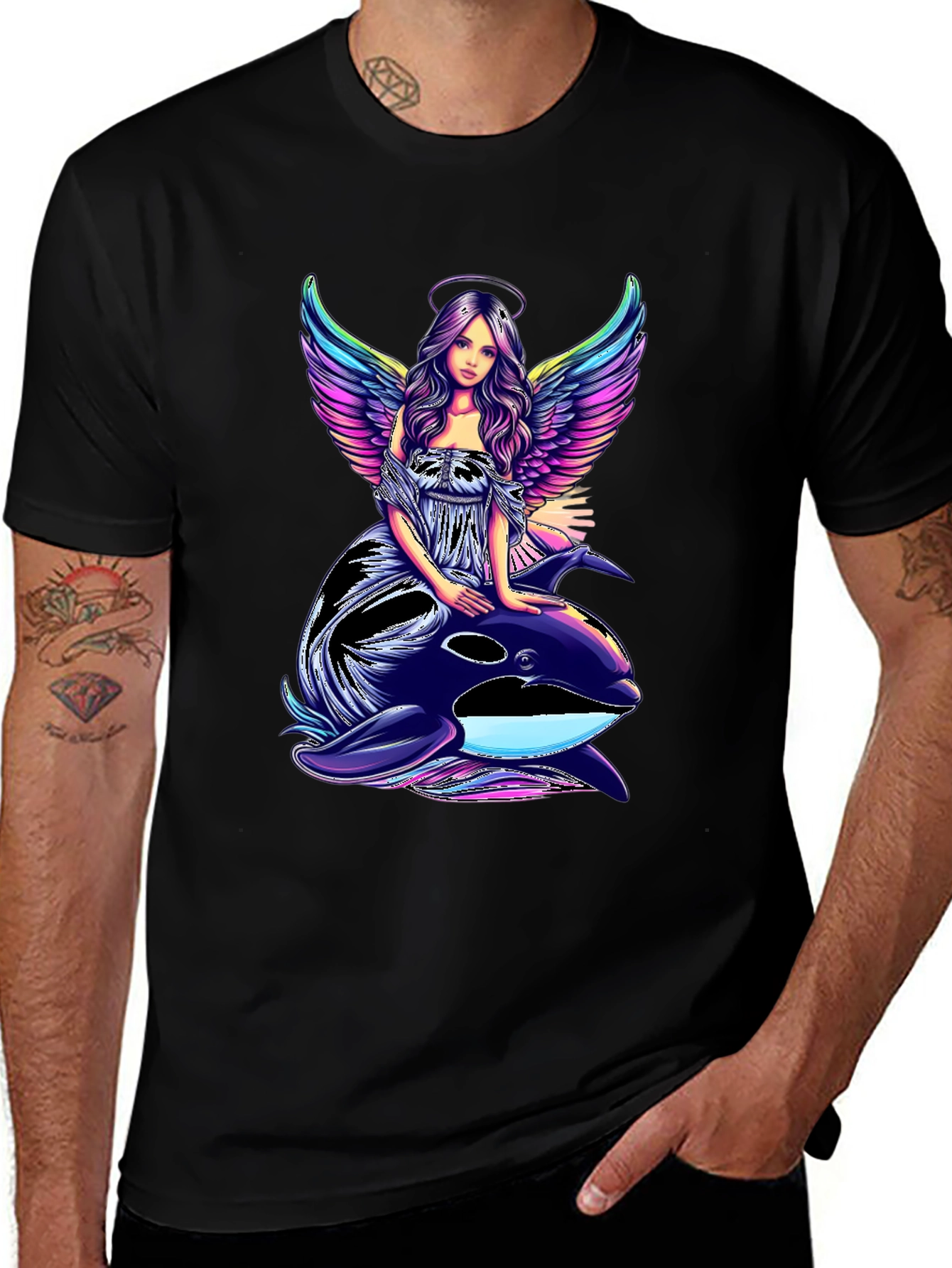 Angel & Orca Graphic T-Shirt