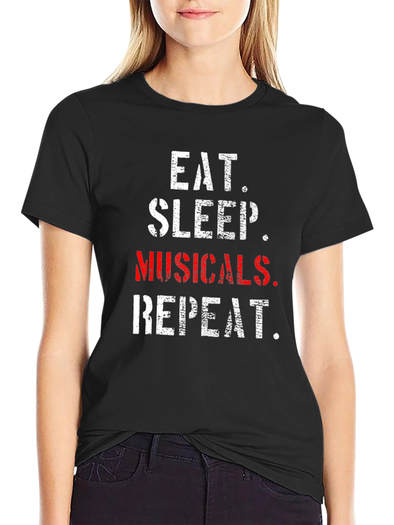 Eat Sleep Musicals Repeat T-Shirt