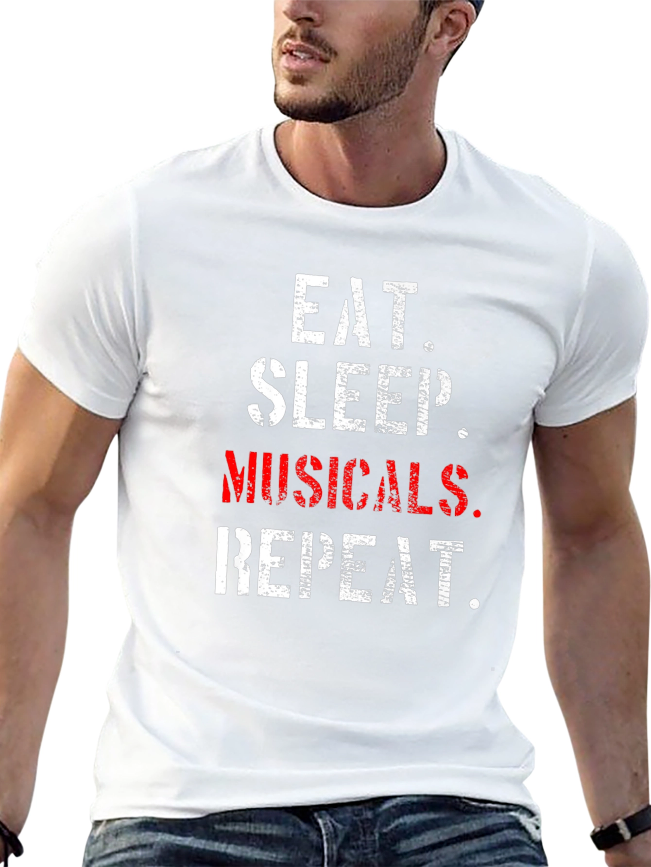 Eat Sleep Musicals Repeat T-Shirt
