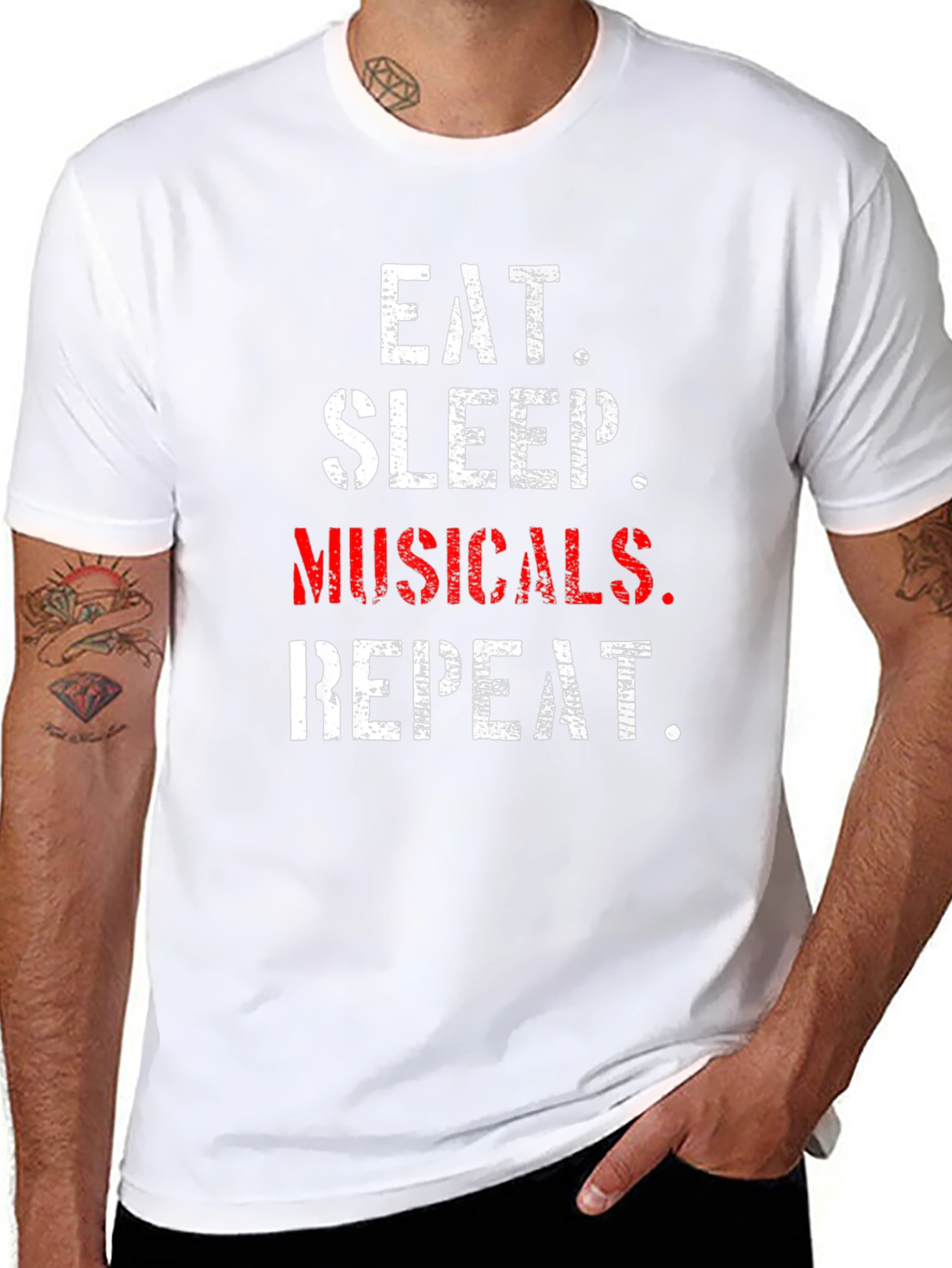 Eat Sleep Musicals Repeat T-Shirt