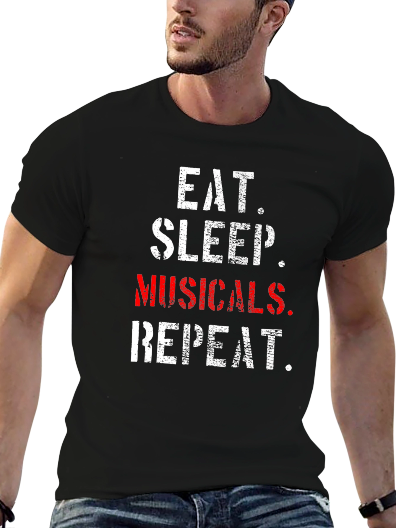 Eat Sleep Musicals Repeat T-Shirt