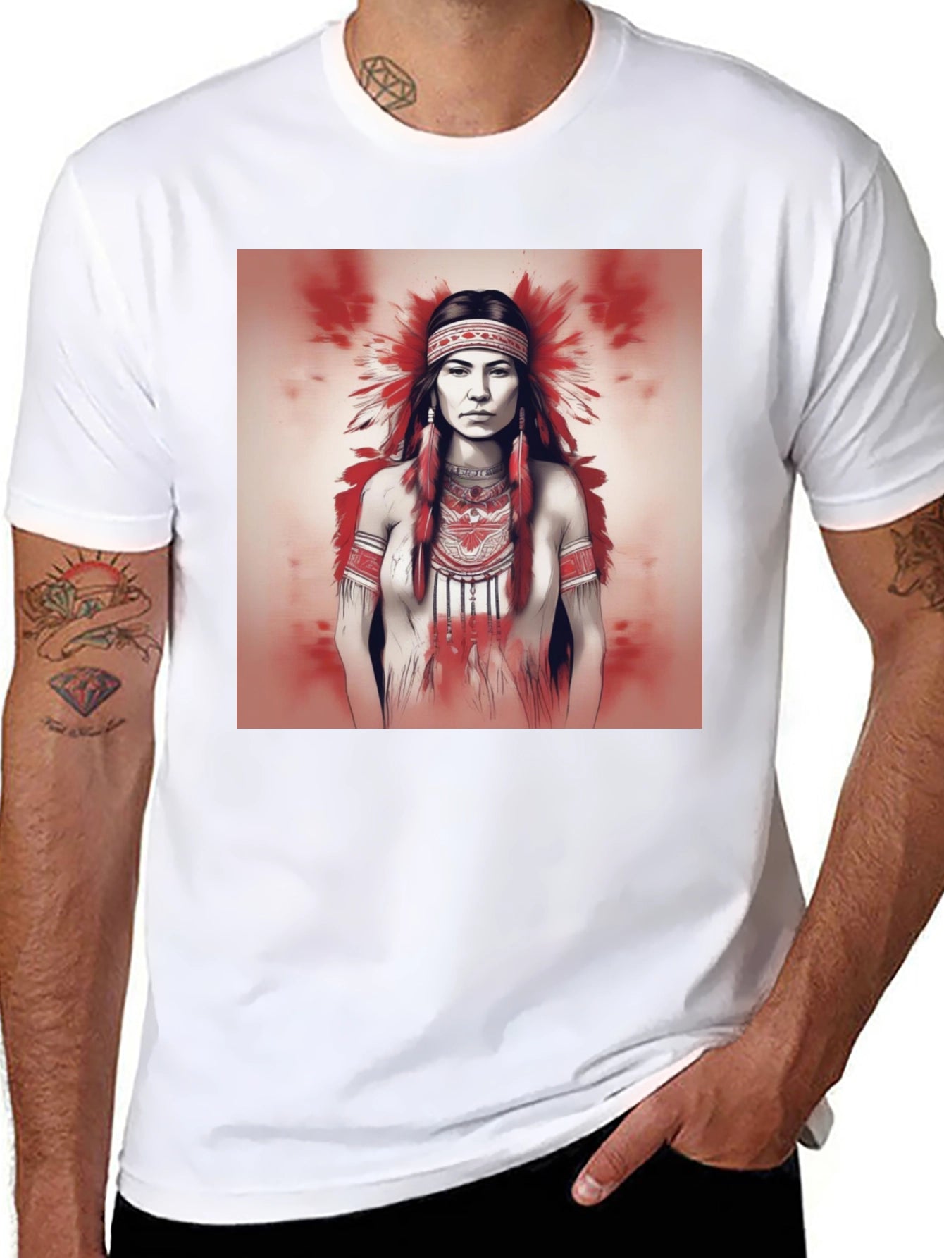 Native American Woman Graphic Tee