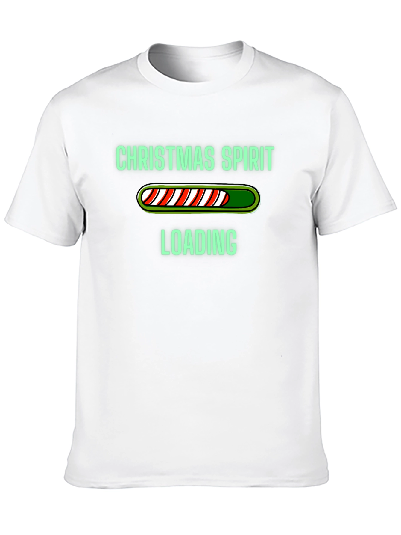 Christmas Spirit Loading Graphic Tee - Black