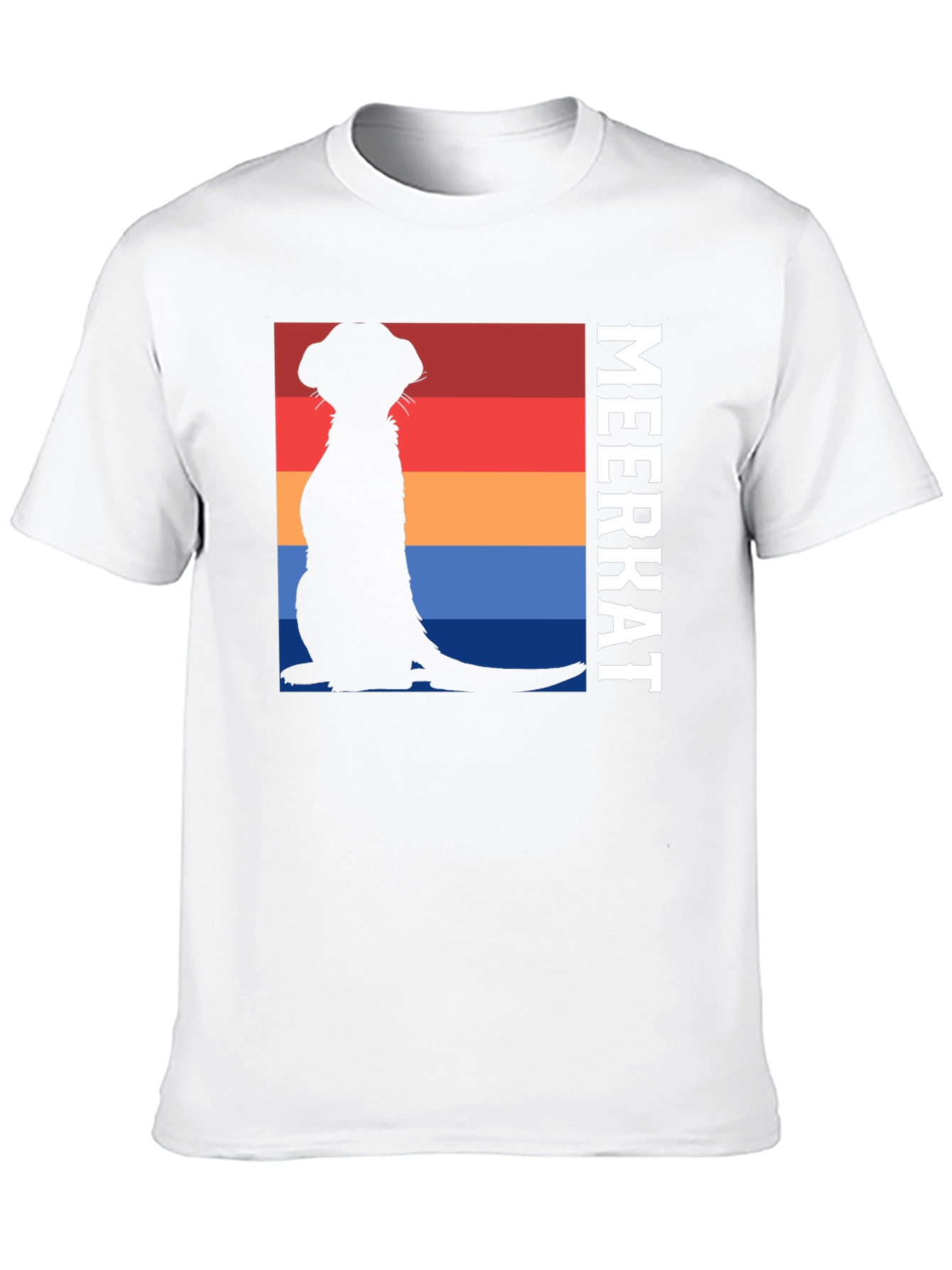 Meerkat Silhouette T-Shirt - Retro Style